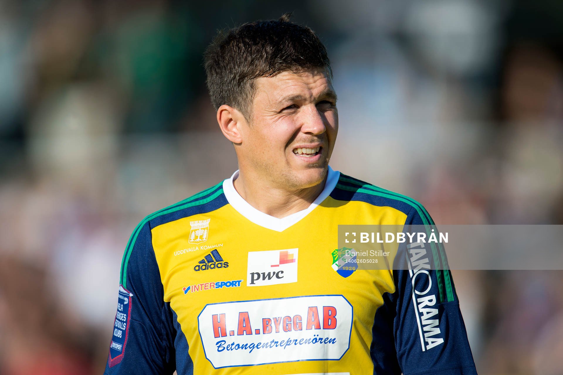Ljungskiles Hannes Stiller innan fotbollsmatchen i