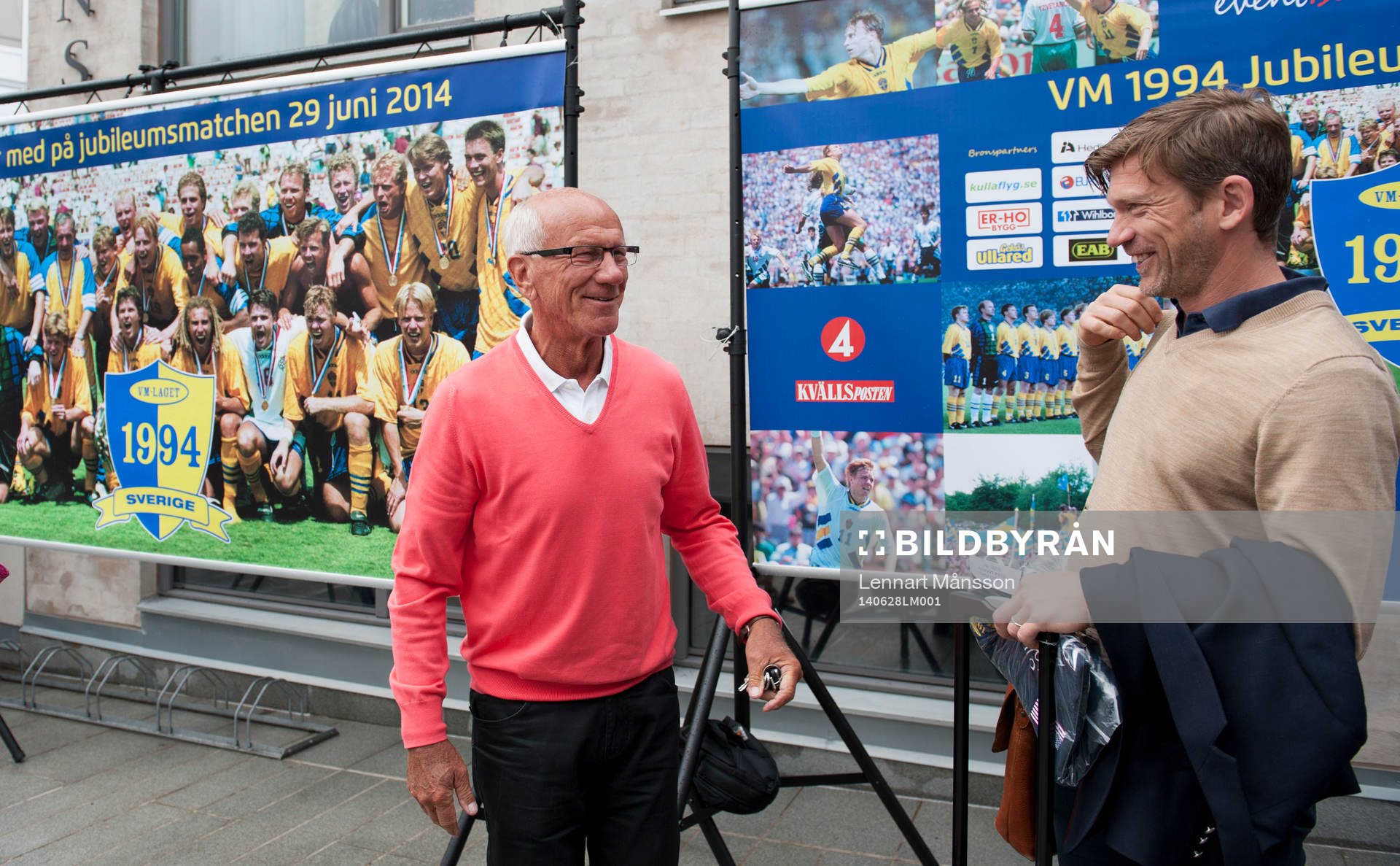 Förbundskapten Tommy Svenson och Jesper Blomqvist möts