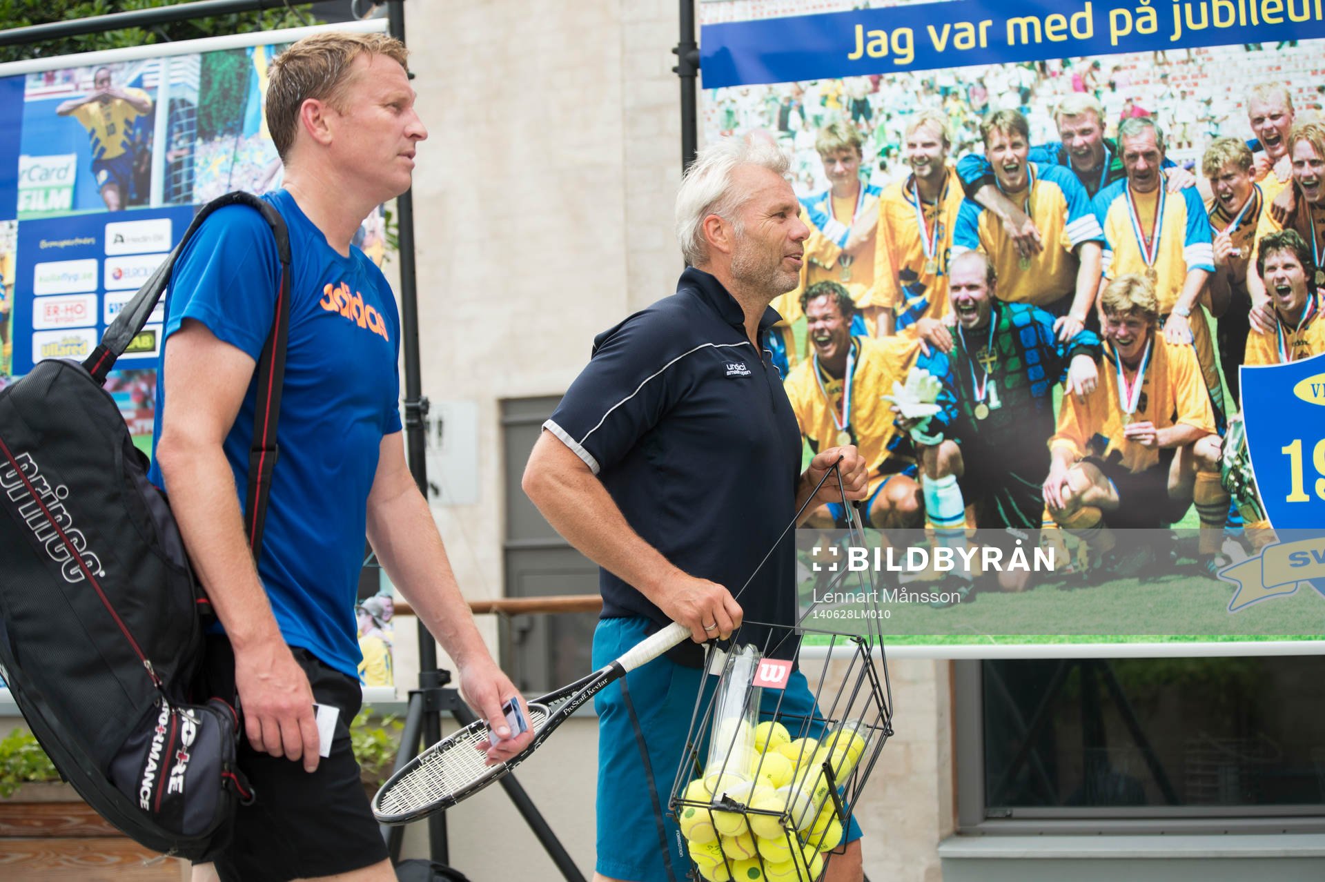 Kennet Andersson och Lasse Eriksson hann med en tennismatch