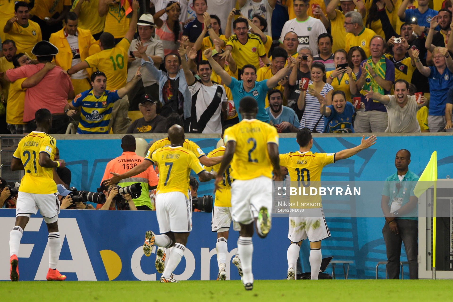 ColombiasJames Rodriguez jublar