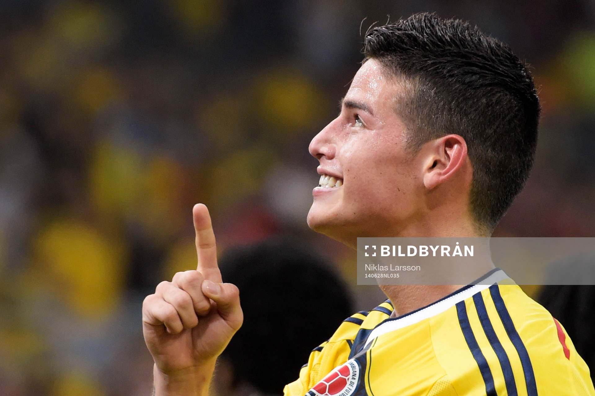 Colombias James Rodriguez jublar