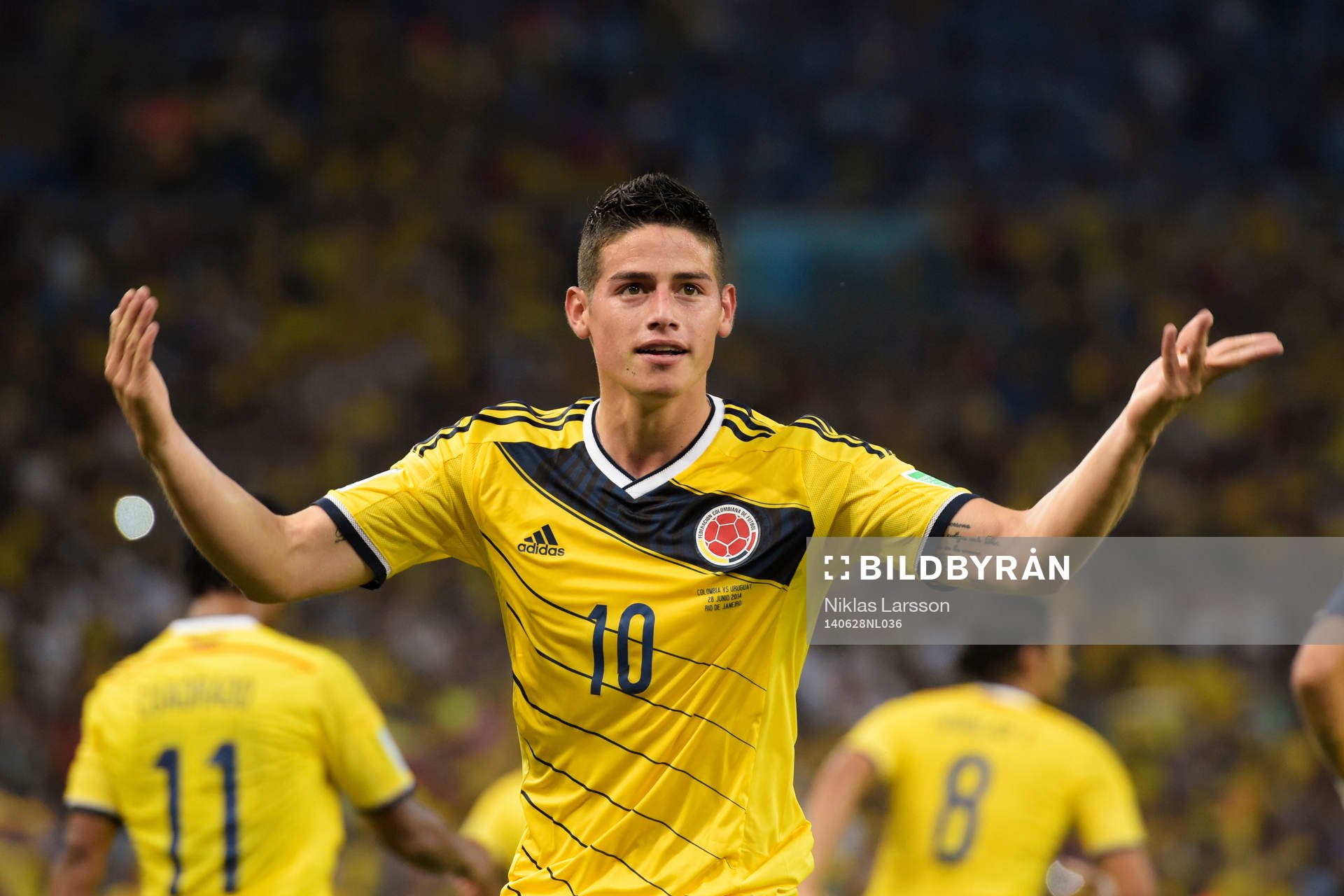 Colombias James Rodriguez jublar