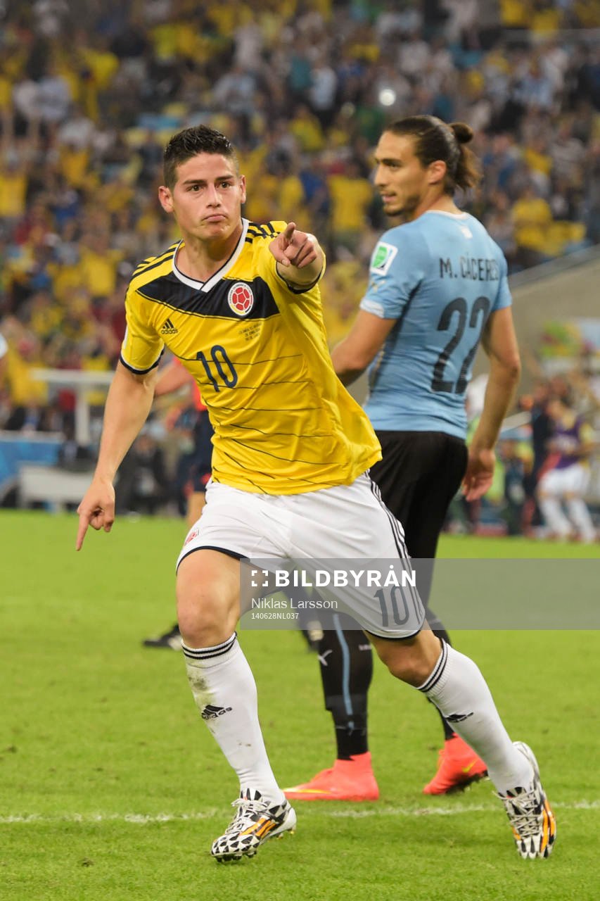 Colombias James Rodriguez jublar