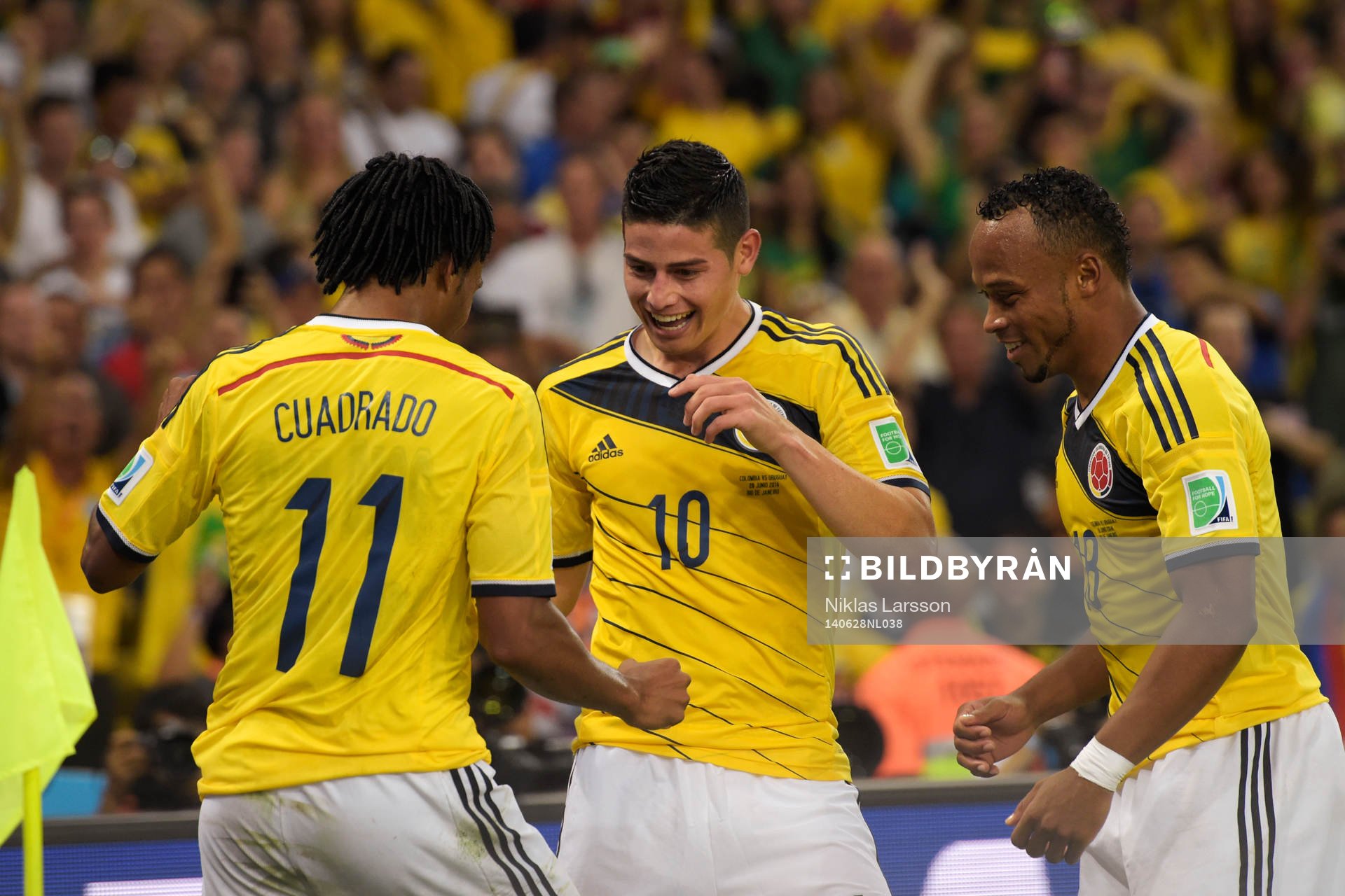 Colombias James Rodriguez jublar