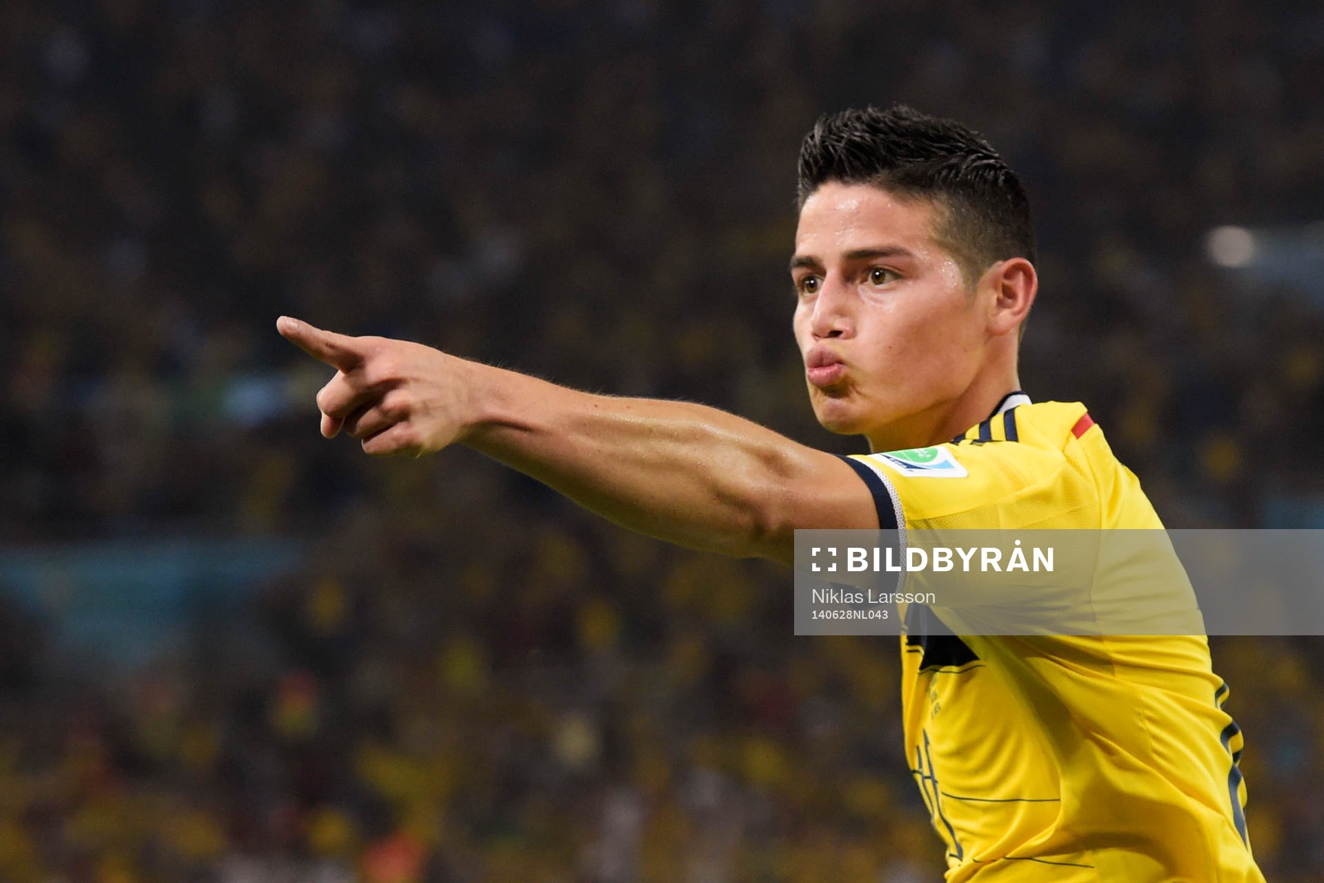 Colombias James Rodriguez jublar