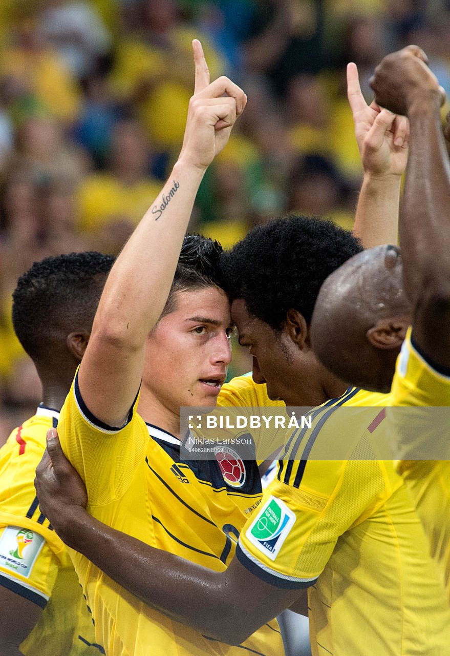 Colombias James Rodriguez jublar