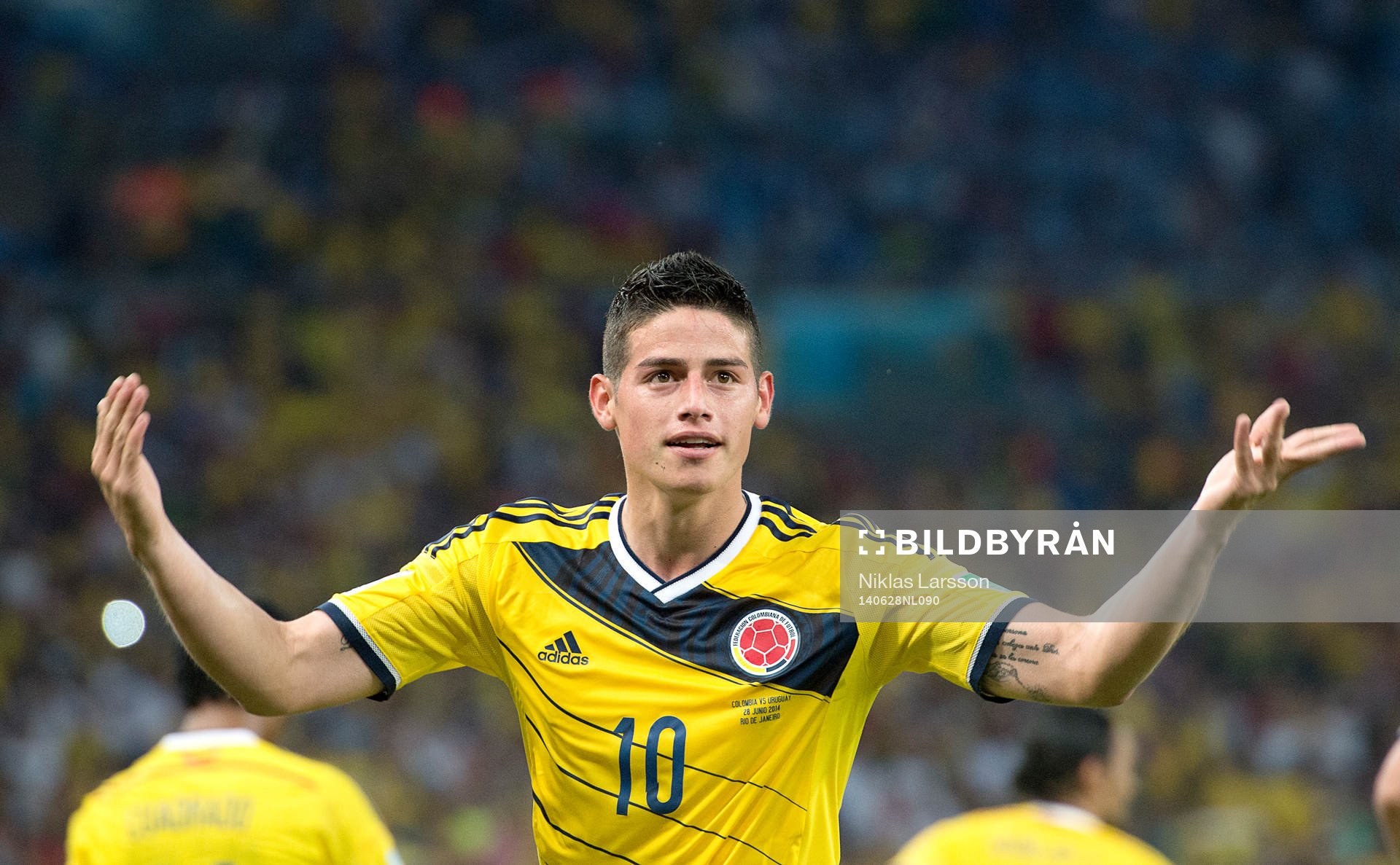 Colombias James Rodriguez jublar