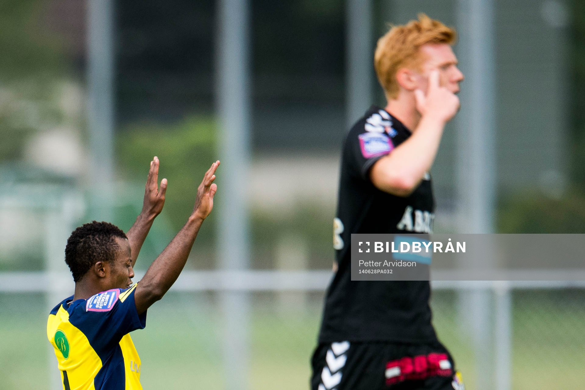 Ängelholms Samuel Monday som gjorde matchens enda mål