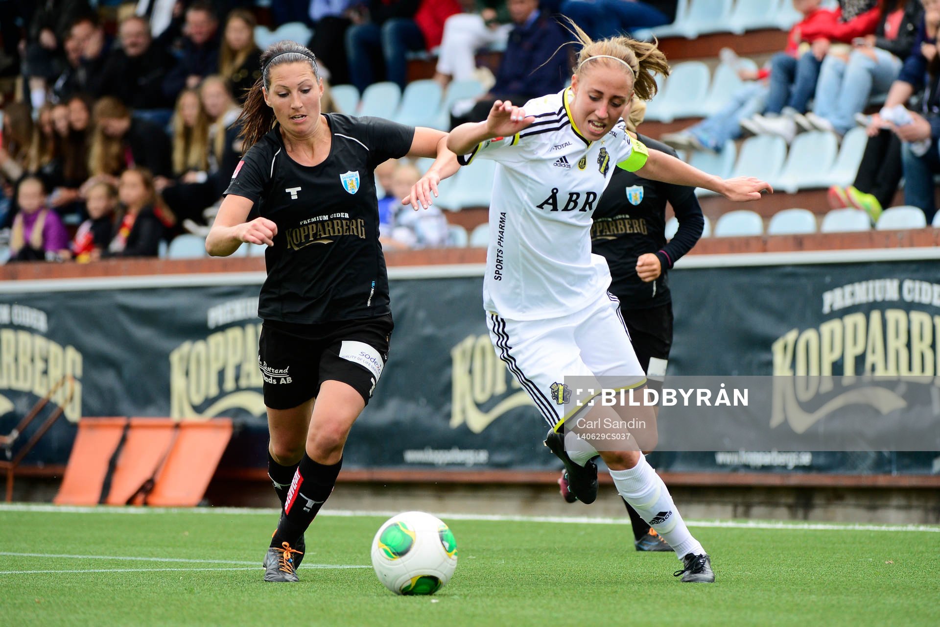 Göteborgs Anna Ahlstrand och AIKs Petra Andersson