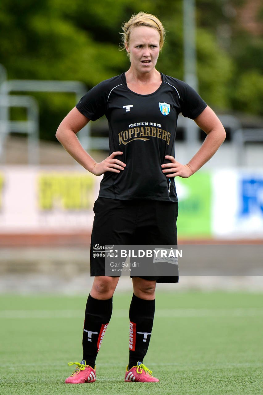 Göteborgs Sofia Skog under fotbollsmatchen i damallsvenskan mellan Kopparbergs Göteborg och AIK den 29 juni 2014 i Göteborg.