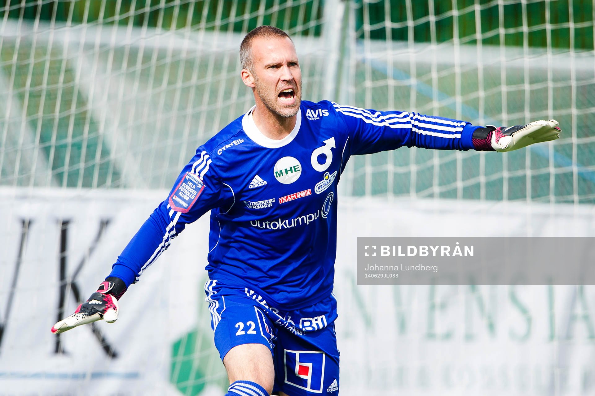Degerfors målvakt  Jonas Bohlin