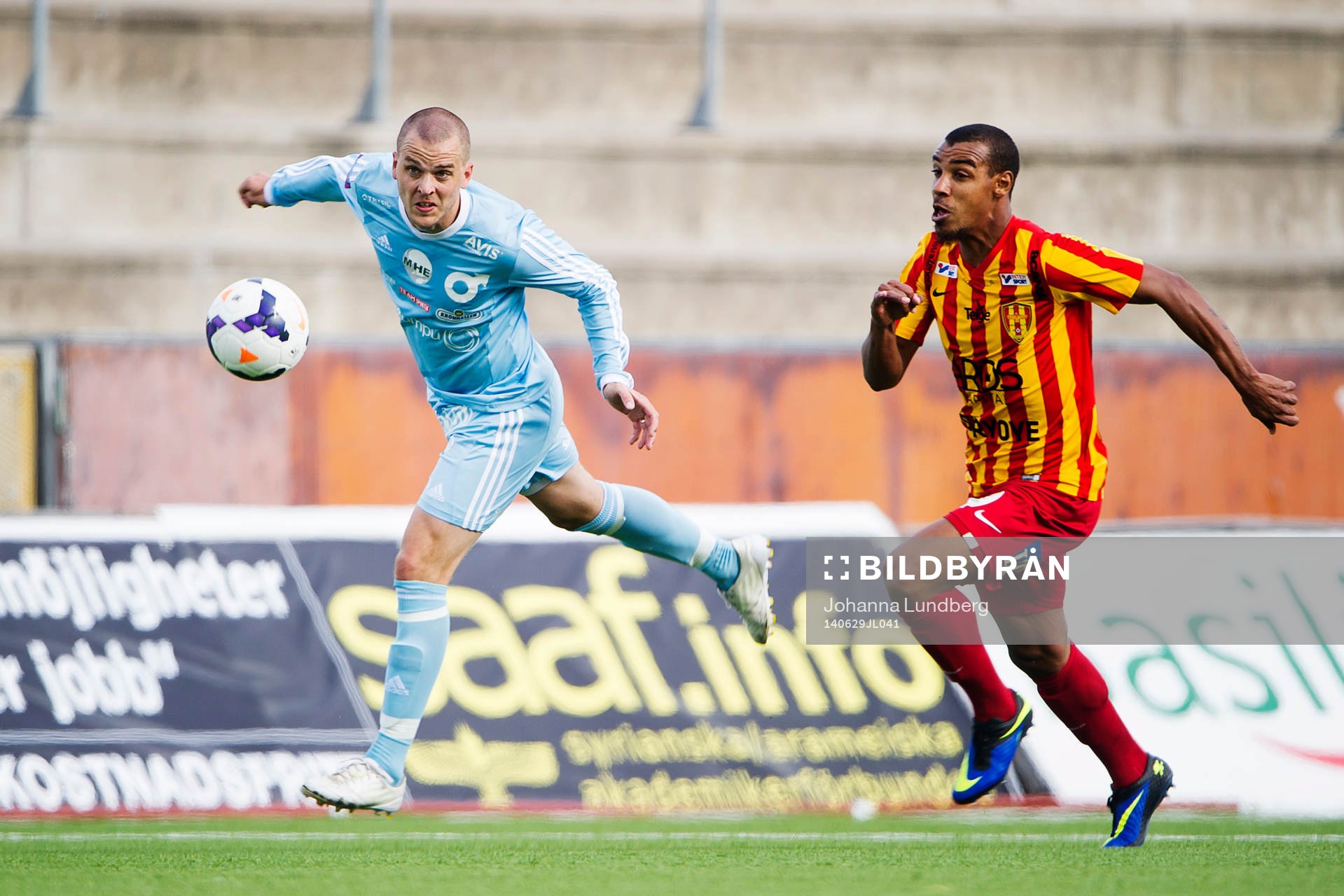 Degerfors Andreas Holmberg jagas av Syrianskas Gerlem