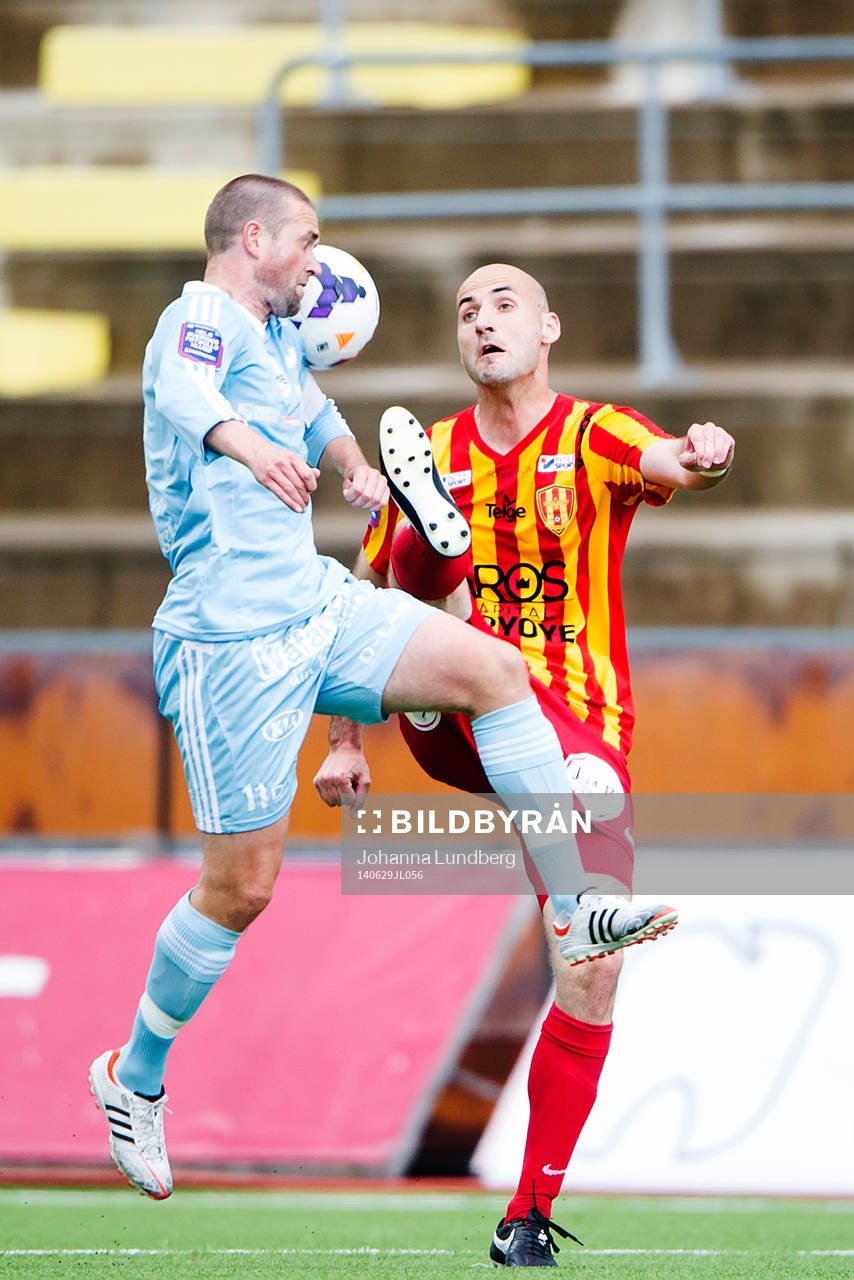 Degerfors Tobias Solberg och Syrianskas Dinko Felic