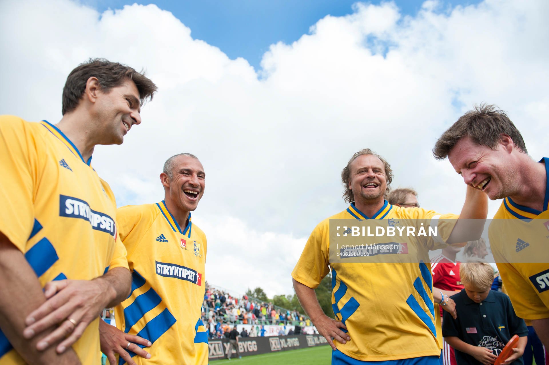 Niklas Strömstedt, Henrik Larsson, Jonas Thern och Stefan