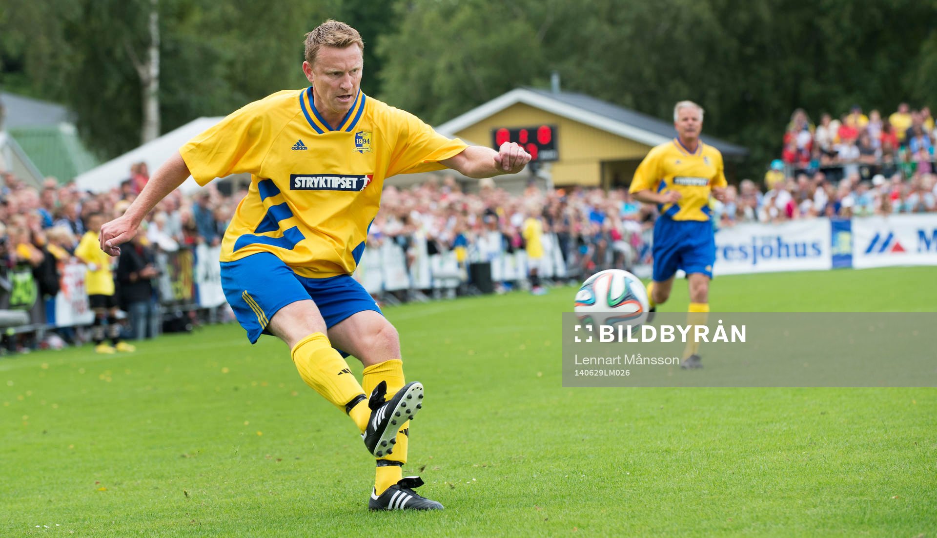 Kennet Andersson i jubileumsmatchen VM-laget 1994 i Grevie