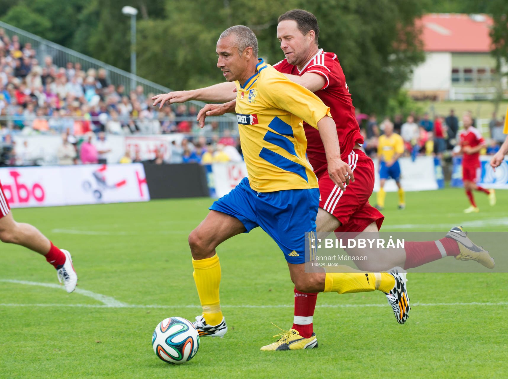 Henrik Larsson i jubileumsmatchen VM-laget 1994 i Grevie 29