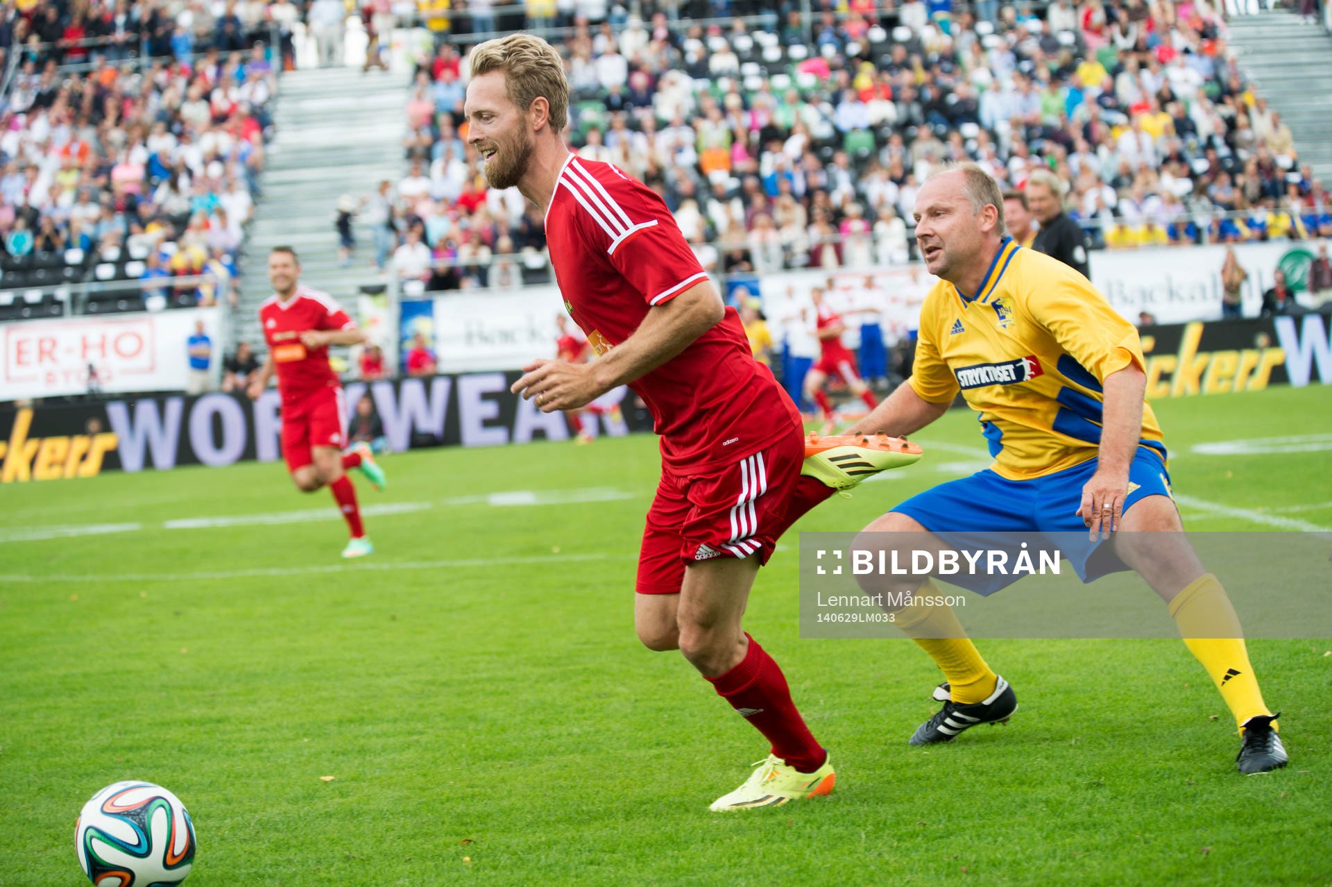 Christian Wilhelmsson och Håkan Mild  i jubileumsmatchen