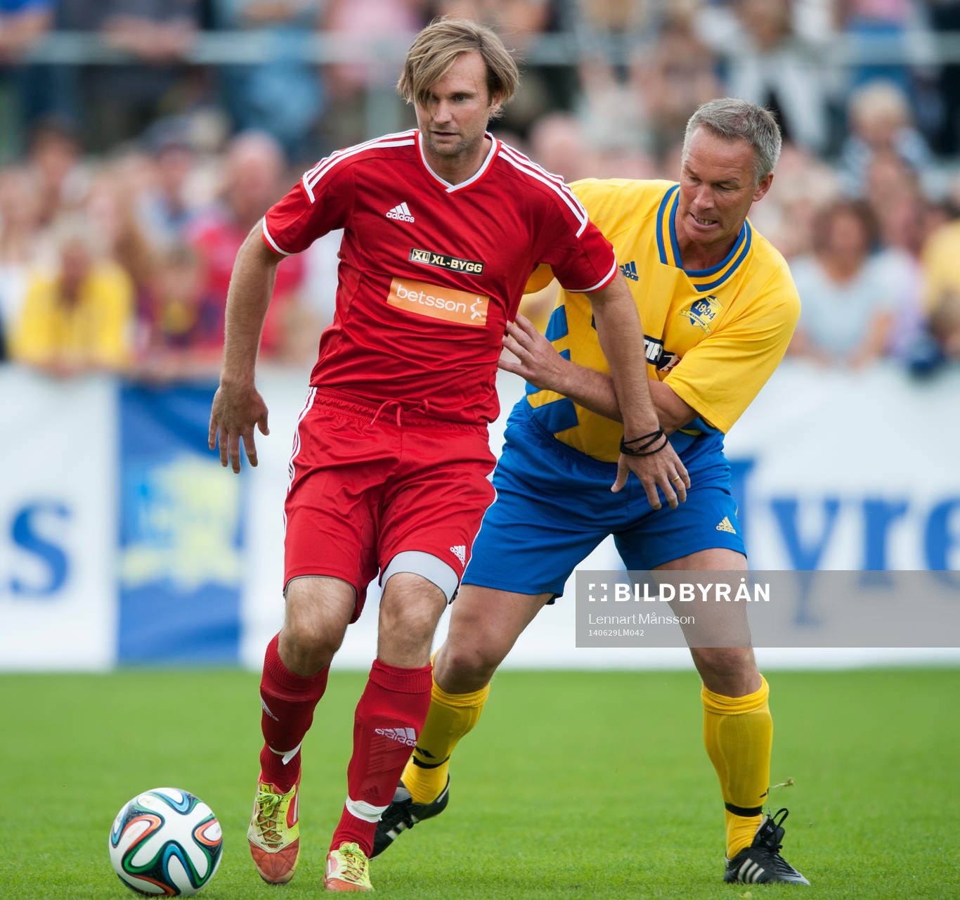 Andreas Andersson och Patrik Andersson  i jubileumsmatchen