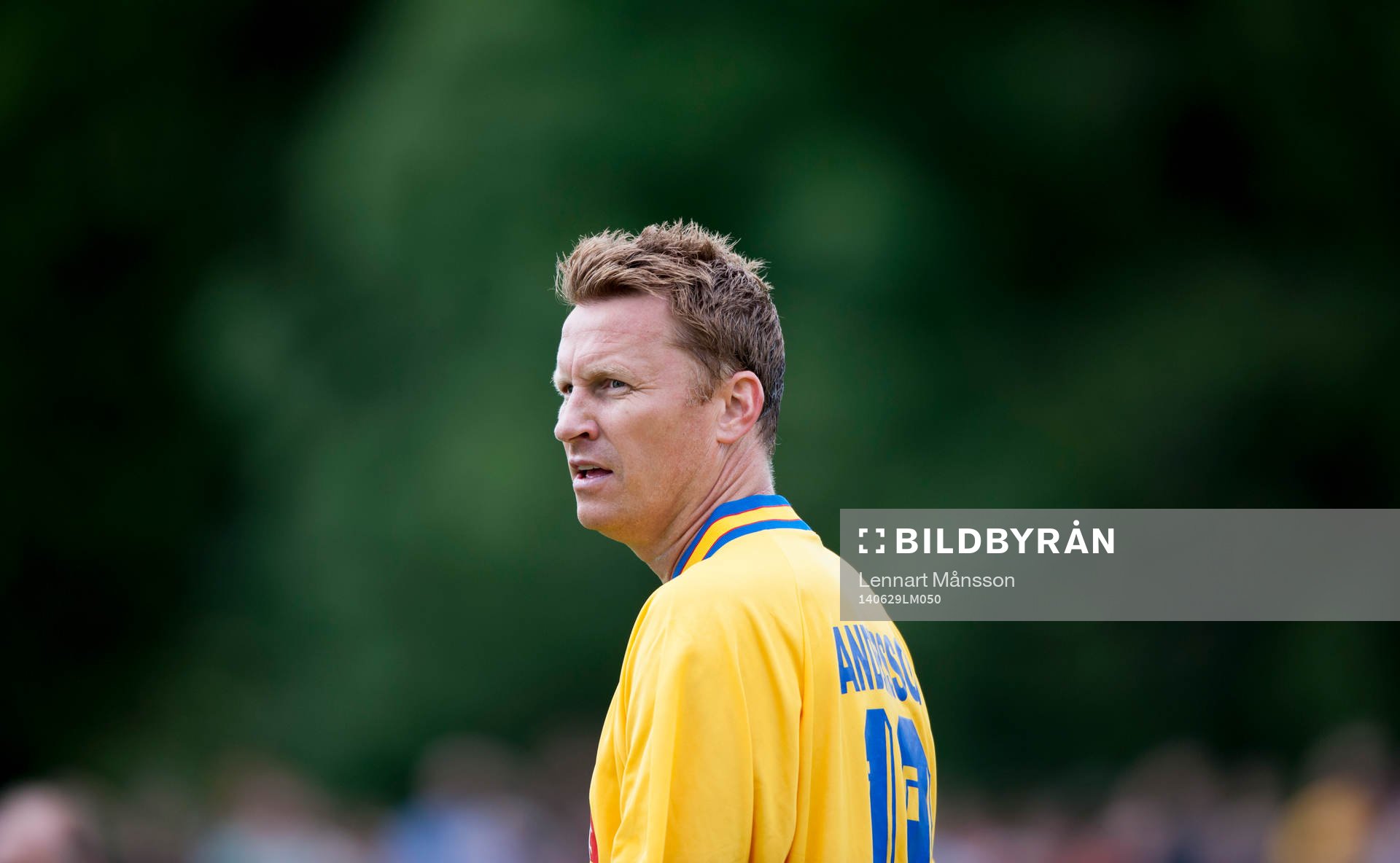 Kennet Andersson i jubileumsmatchen VM-laget 1994 i Grevie