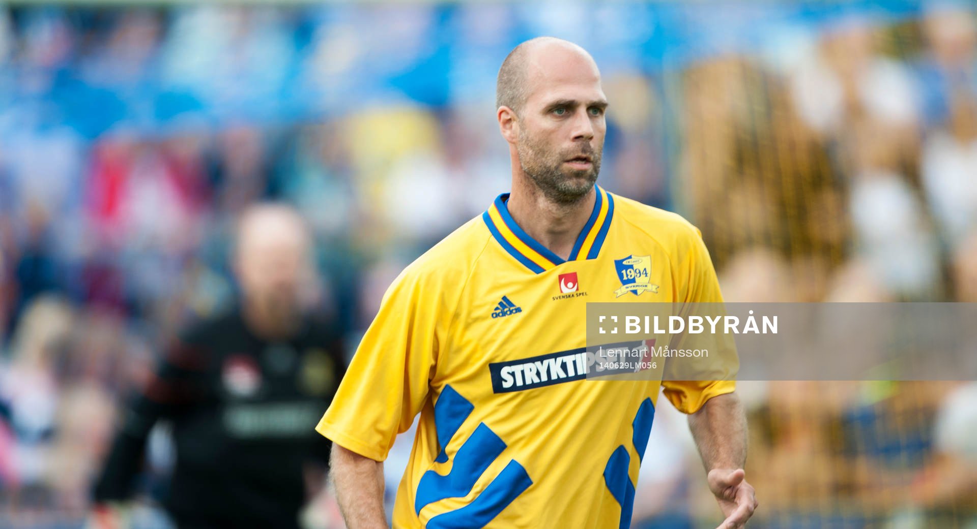 Teddy Lucic  i jubileumsmatchen VM-laget 1994 i Grevie 29  juni.