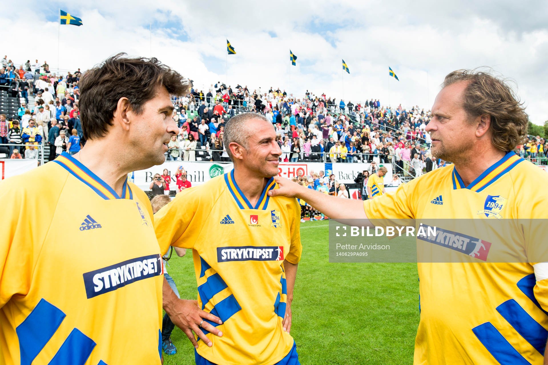 VM-laget 1994s Pontus Kåmark, Henrik Larsson och Jonas
