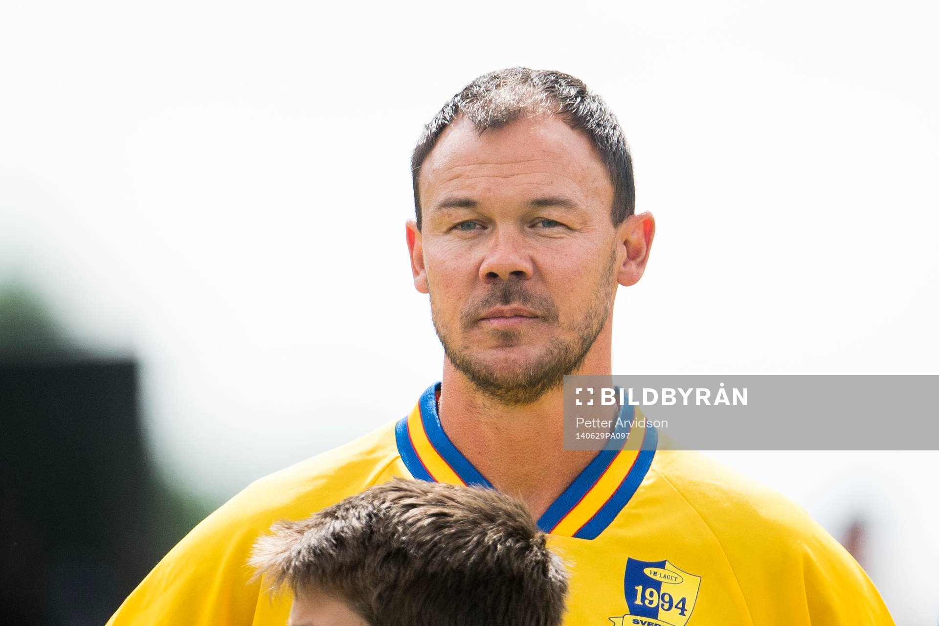 VM-laget 1994s Joachim Björklund under 20-års jubileumsmatchen mellan VM-laget 1994 och Motståndarlaget den 29 juni 2014 i Båstad.