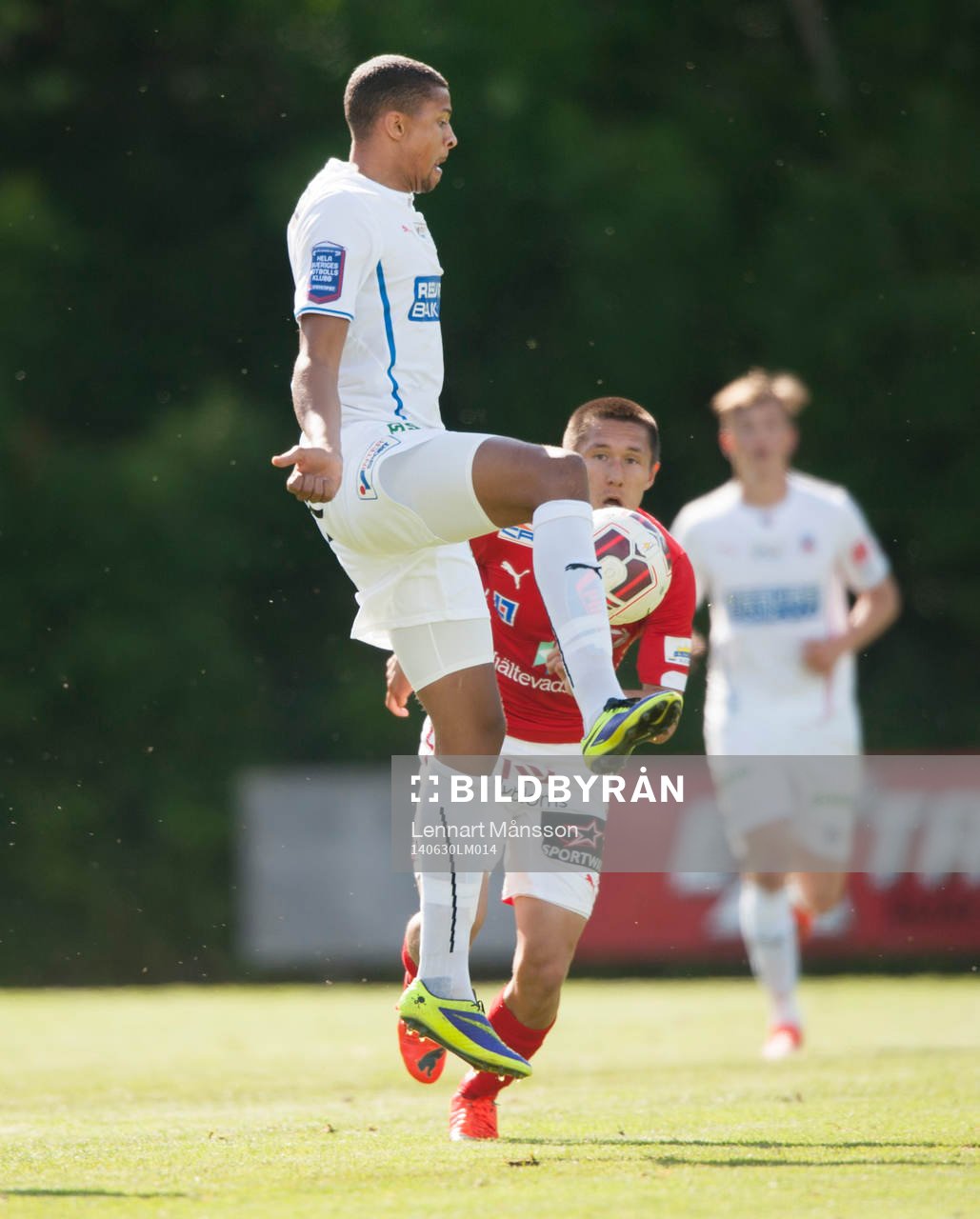 Helsingborgs Osman Sow i träningsmatchen i fotboll mellan