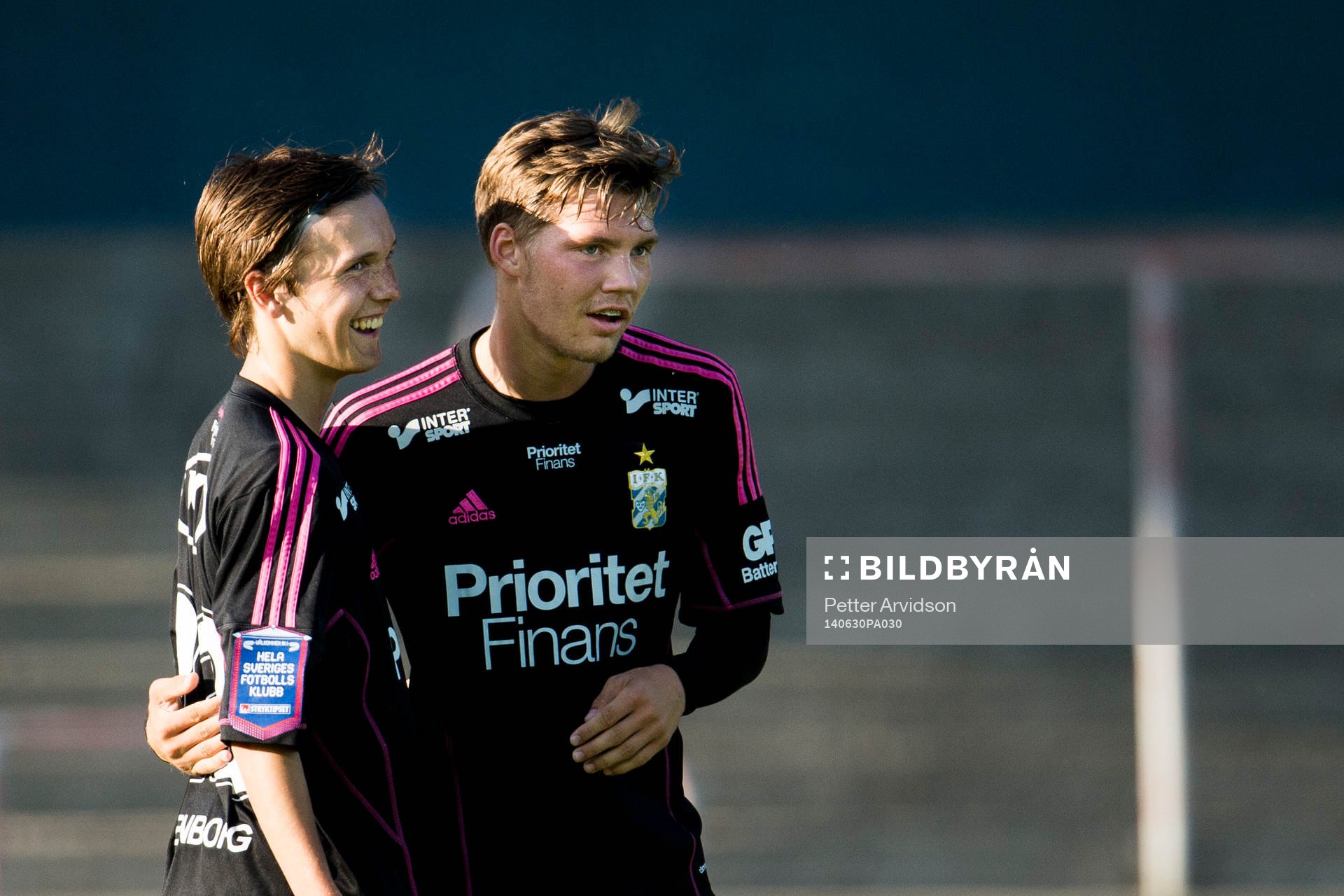 IFK Göteborgs Patrik Karlsson Lagemyr (tv) och Karl Bohm