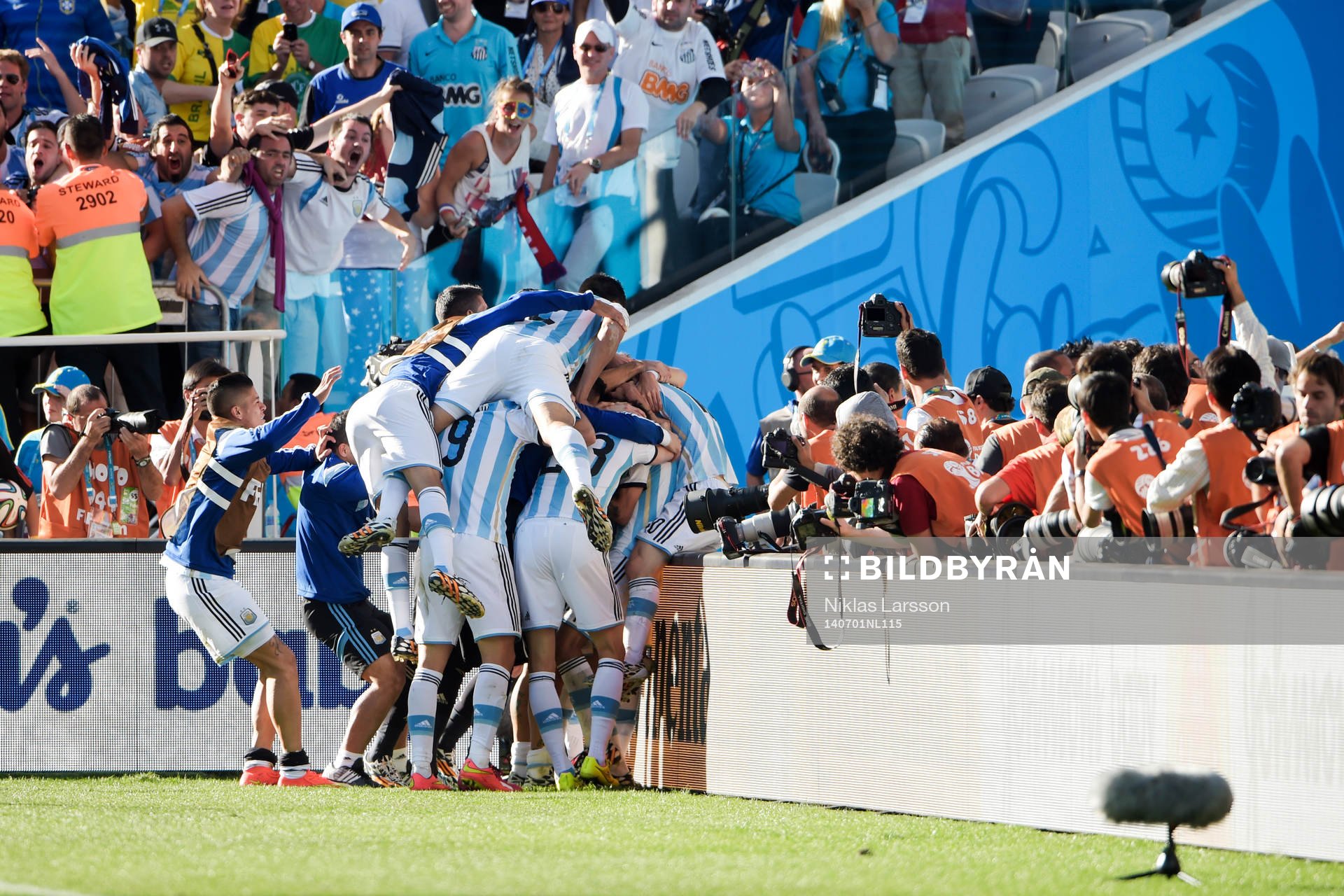 Argentinas Angel Di Maria jublar
