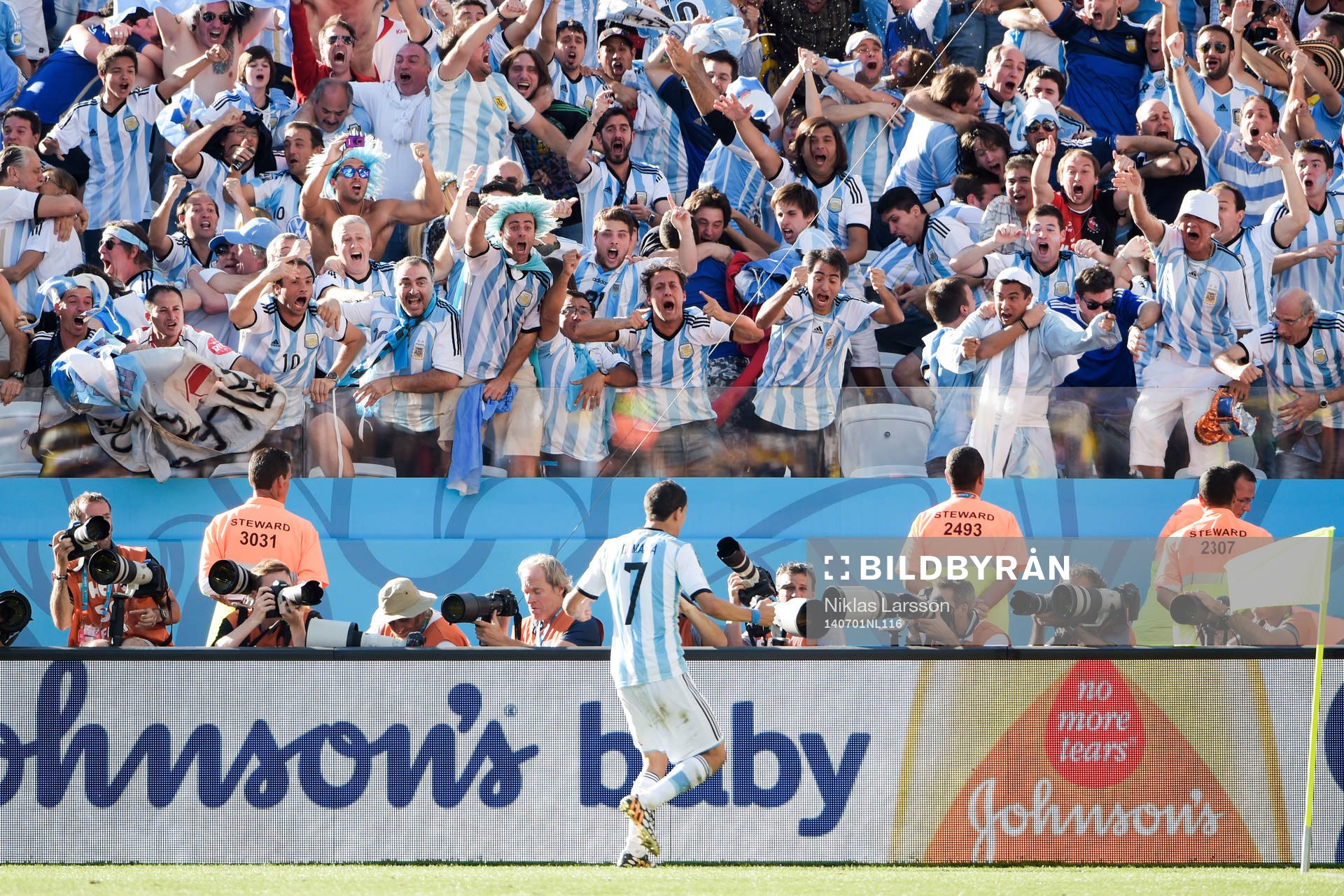 Argentinas Angel Di Maria jublar