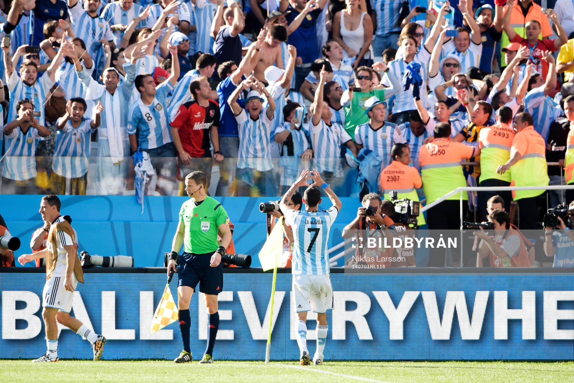 Argentinas Angel Di Maria jublar