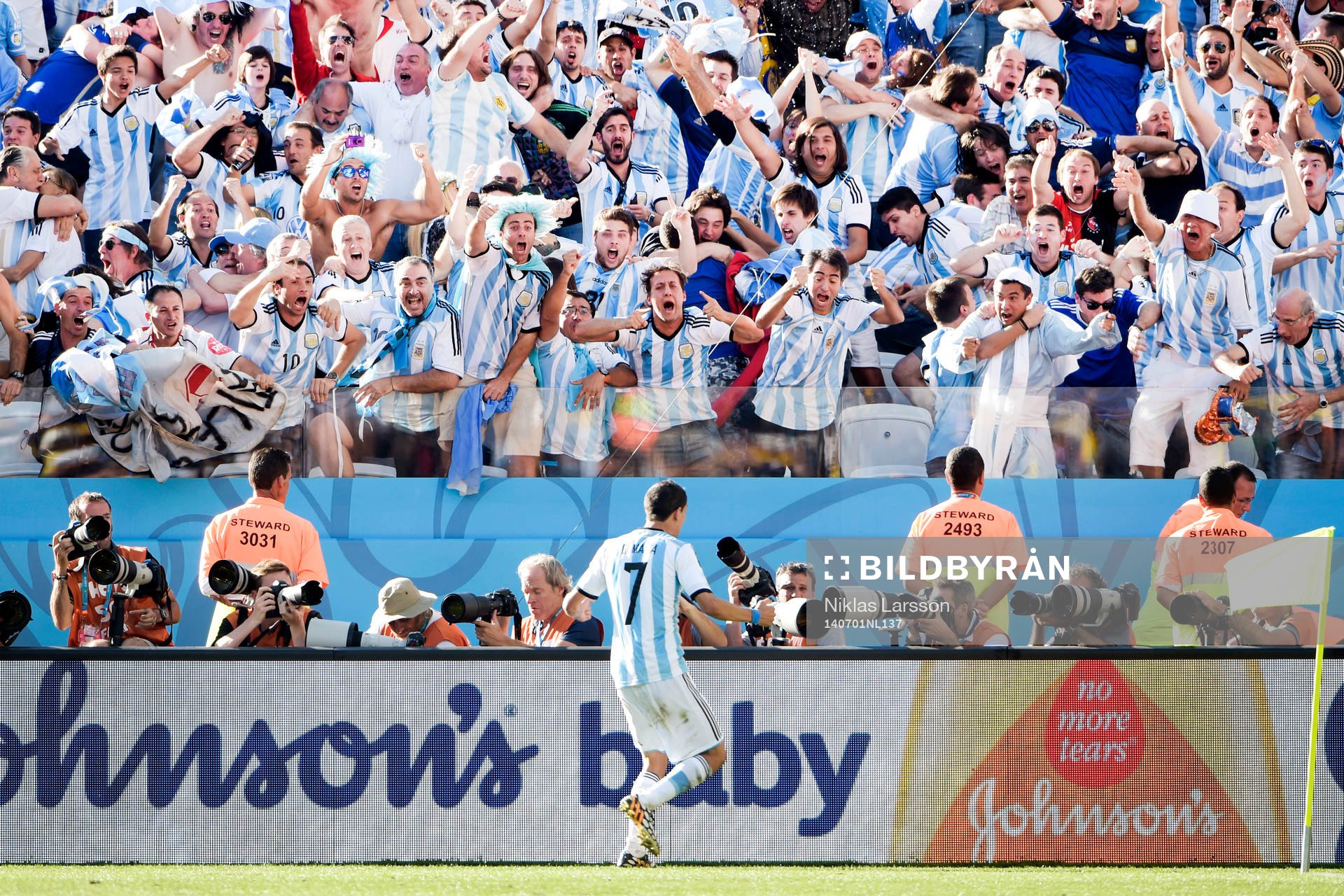 Argentinas Angel Di Maria jublar