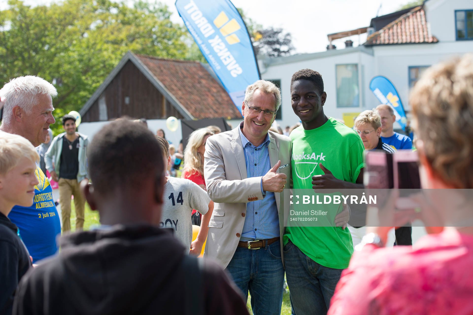 Sveriges förbundskapten för herrlandslaget i fotboll, Erik Hamren,  under Idrottens Dag i Almedalen den 2 juli 2014 i Visby.