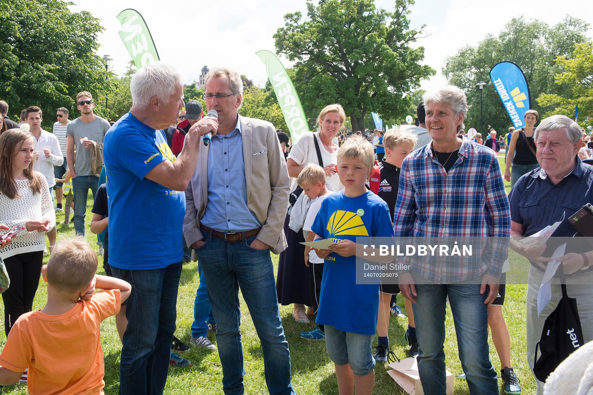 Sveriges förbundskapten för herrlandslaget i fotboll, Erik Hamren,  under Idrottens Dag i Almedalen den 2 juli 2014 i Visby.