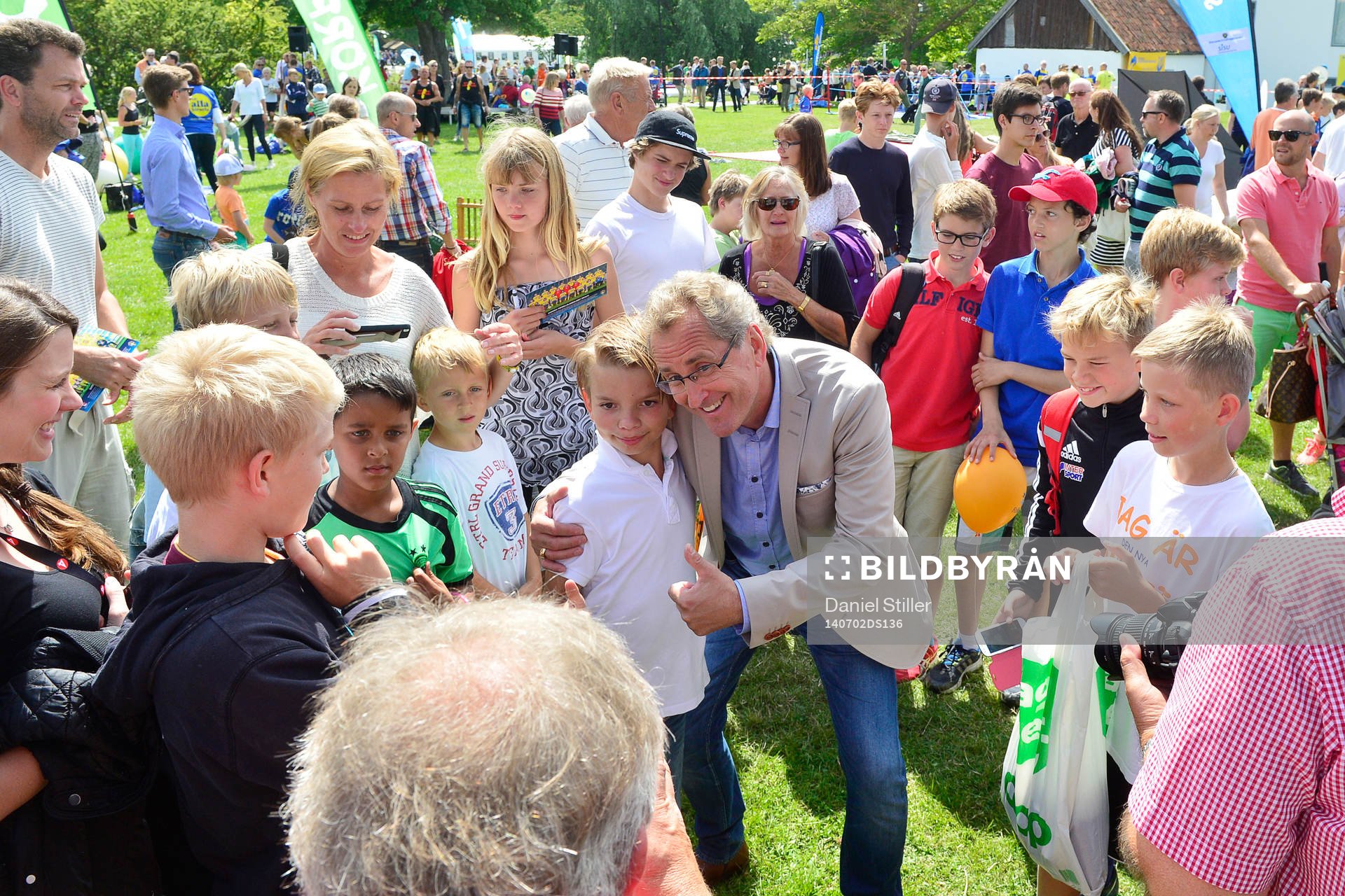 Sveriges förbundskapten för herrlandslaget i fotboll, Erik Hamren,  under Idrottens Dag i Almedalen den 2 juli 2014 i Visby.