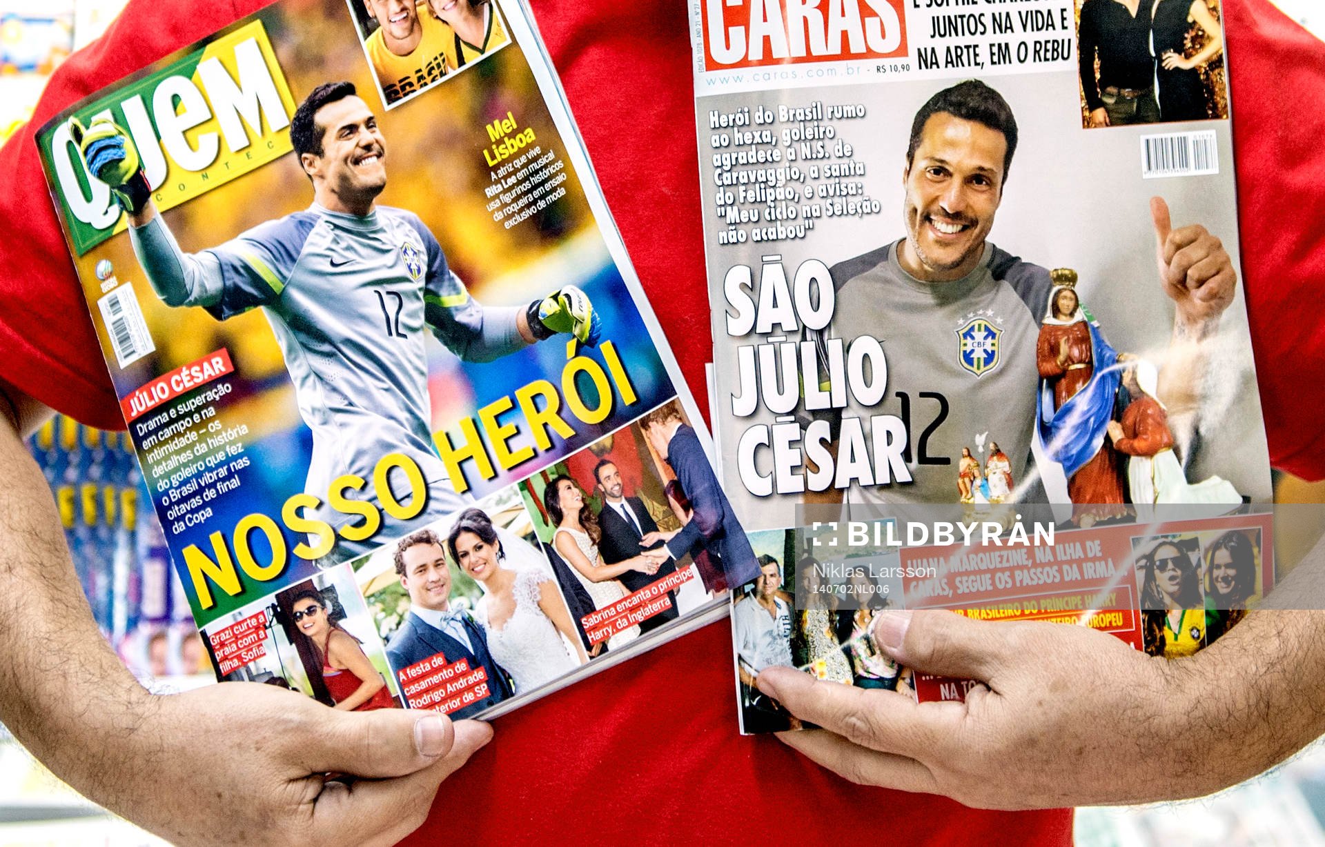 Reportage om Julio Cecars uppväxt i stadsdelen Grajaú under fotbolls-VM den 2 juli 2014 i Rio de Janeiro. 