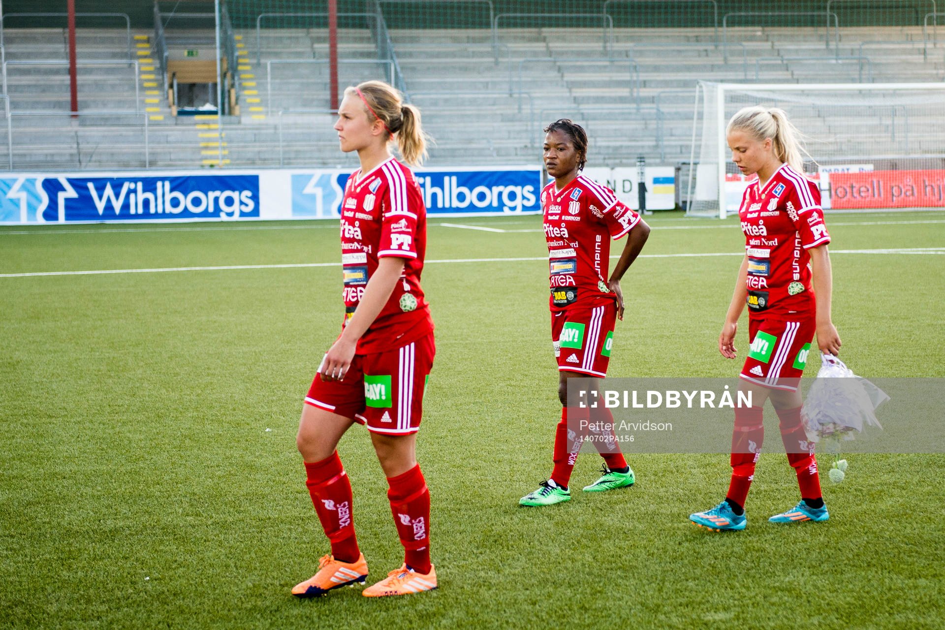 Piteås spelare lämnar planen
