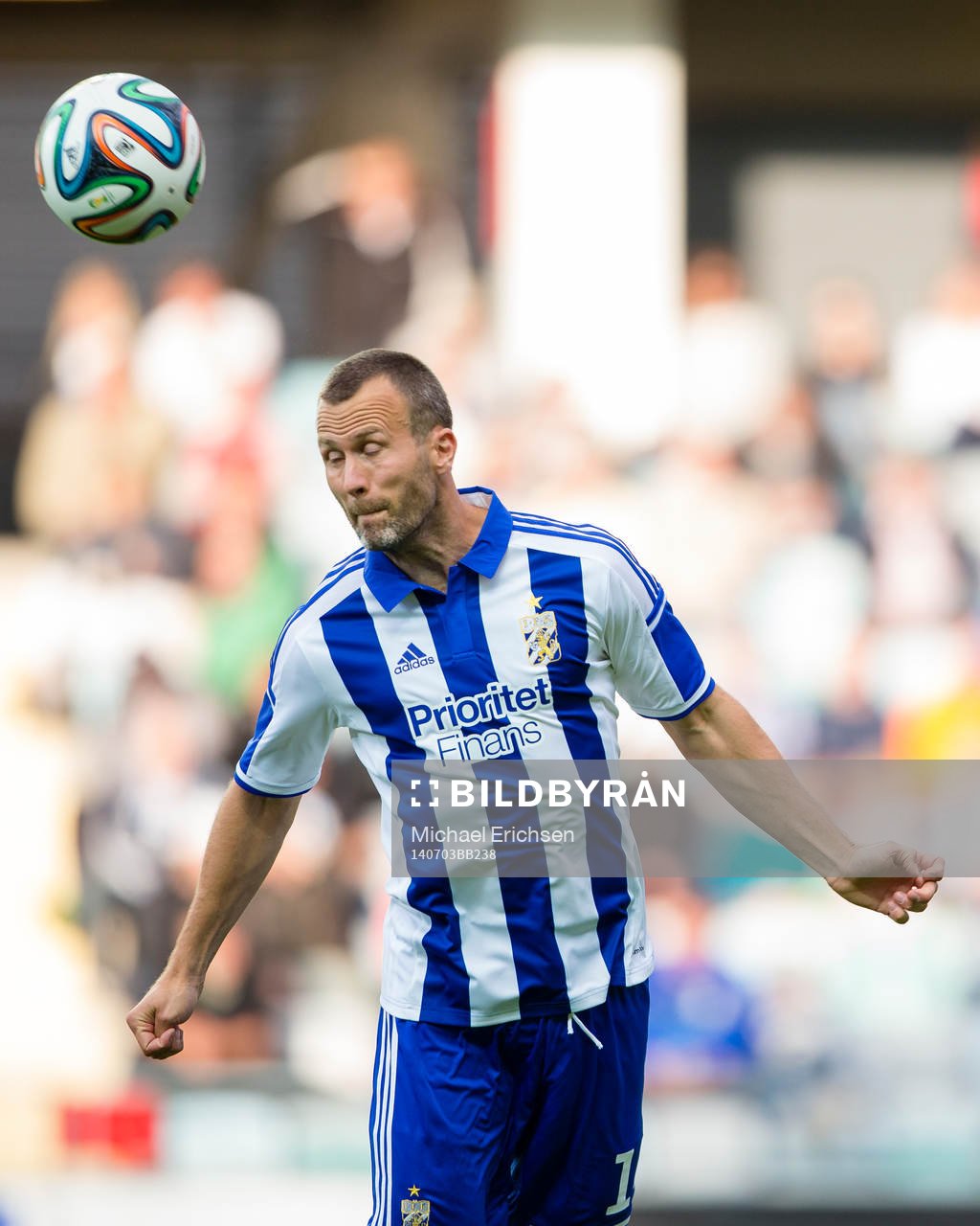 IFK Göteborgs Hjalmar Jonsson under fotbollsmatchen i kvalet till Europa League mellan IFK Göteborg - FC Fola Esch den 3 Juli 2014 i Göteborg.
