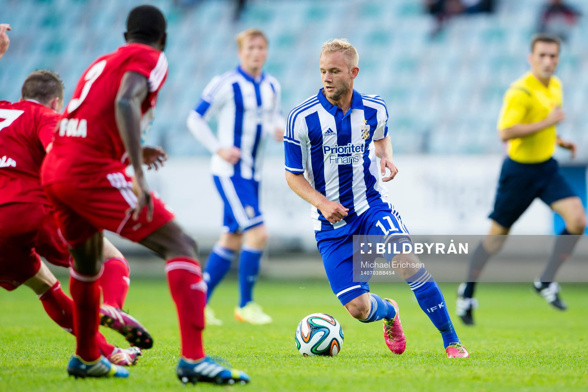IFK Göteborgs Robin Söder under fotbollsmatchen i kvalet till Europa League mellan IFK Göteborg - FC Fola Esch den 3 Juli 2014 i Göteborg.