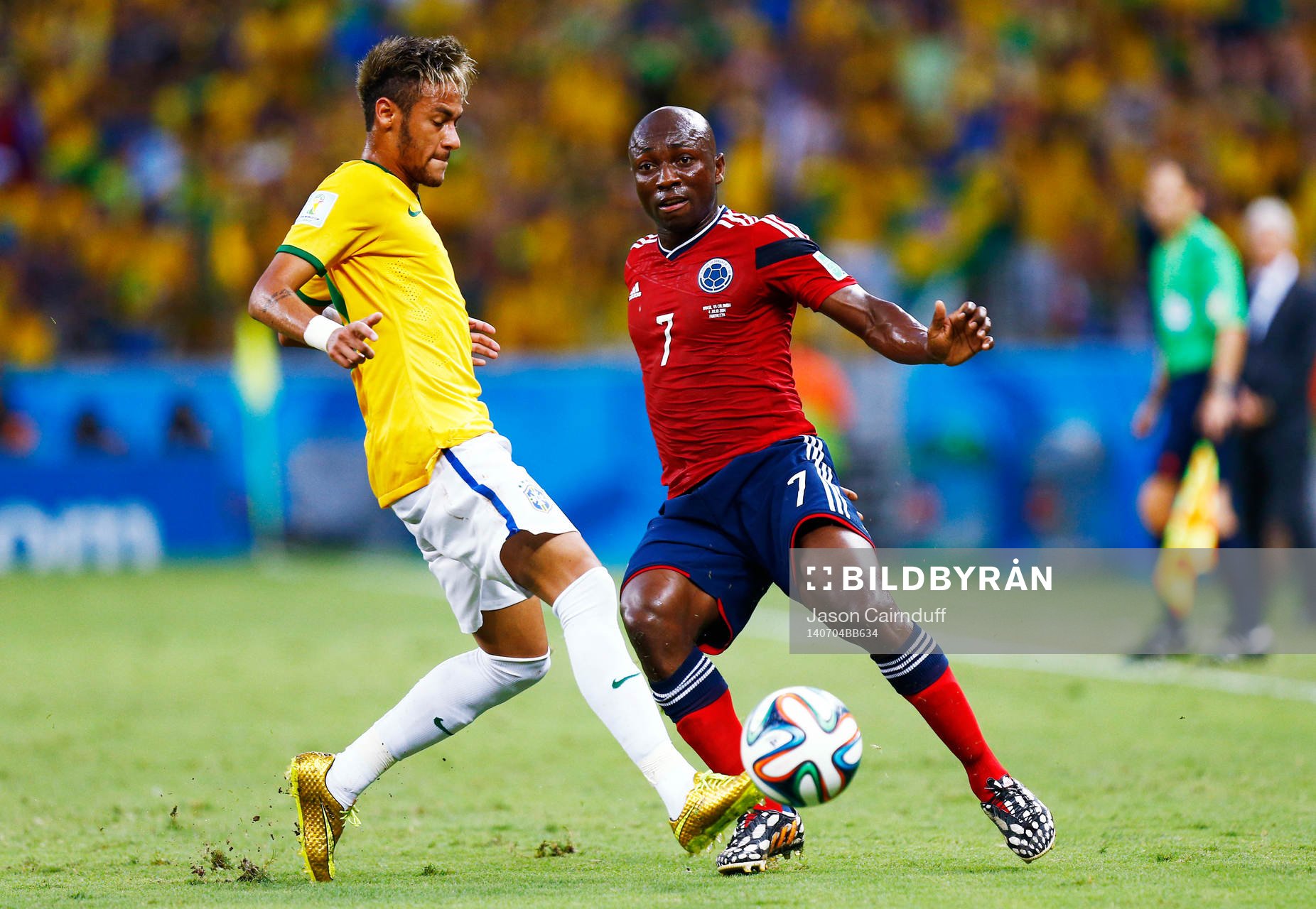  Football - Brazil v Colombia - FIFA World Cup Brazil 2014 - Quarter Final - Estadio Castelao, Fortaleza, Brazil - 4/7/14