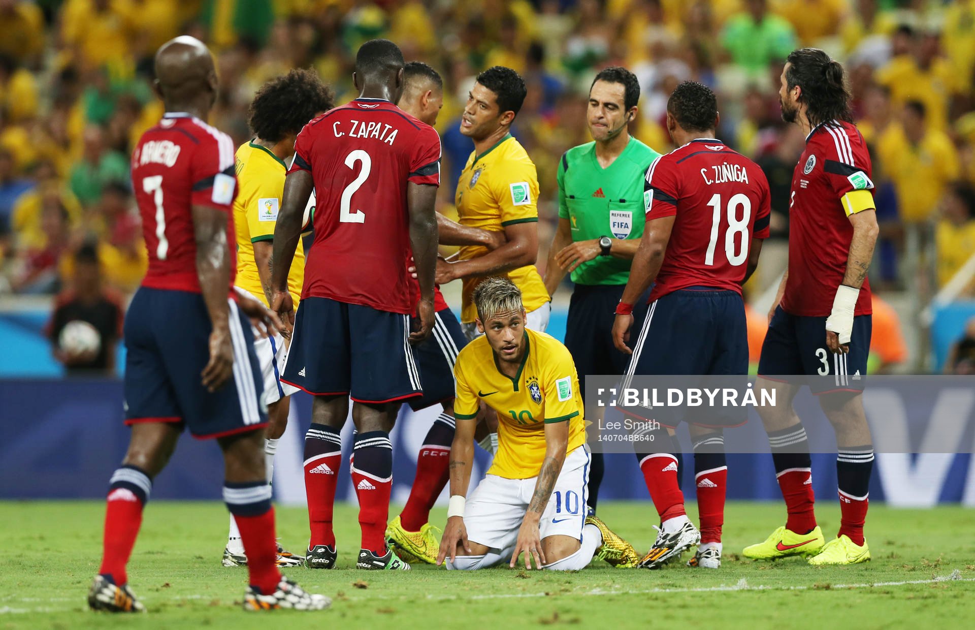  Football - Brazil v Colombia - FIFA World Cup Brazil 2014 - Quarter Final - Estadio Castelao, Fortaleza, Brazil - 4/7/14