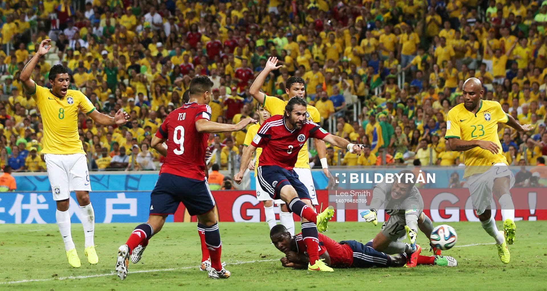  Football - Brazil v Colombia - FIFA World Cup Brazil 2014 - Quarter Final - Estadio Castelao, Fortaleza, Brazil - 4/7/14