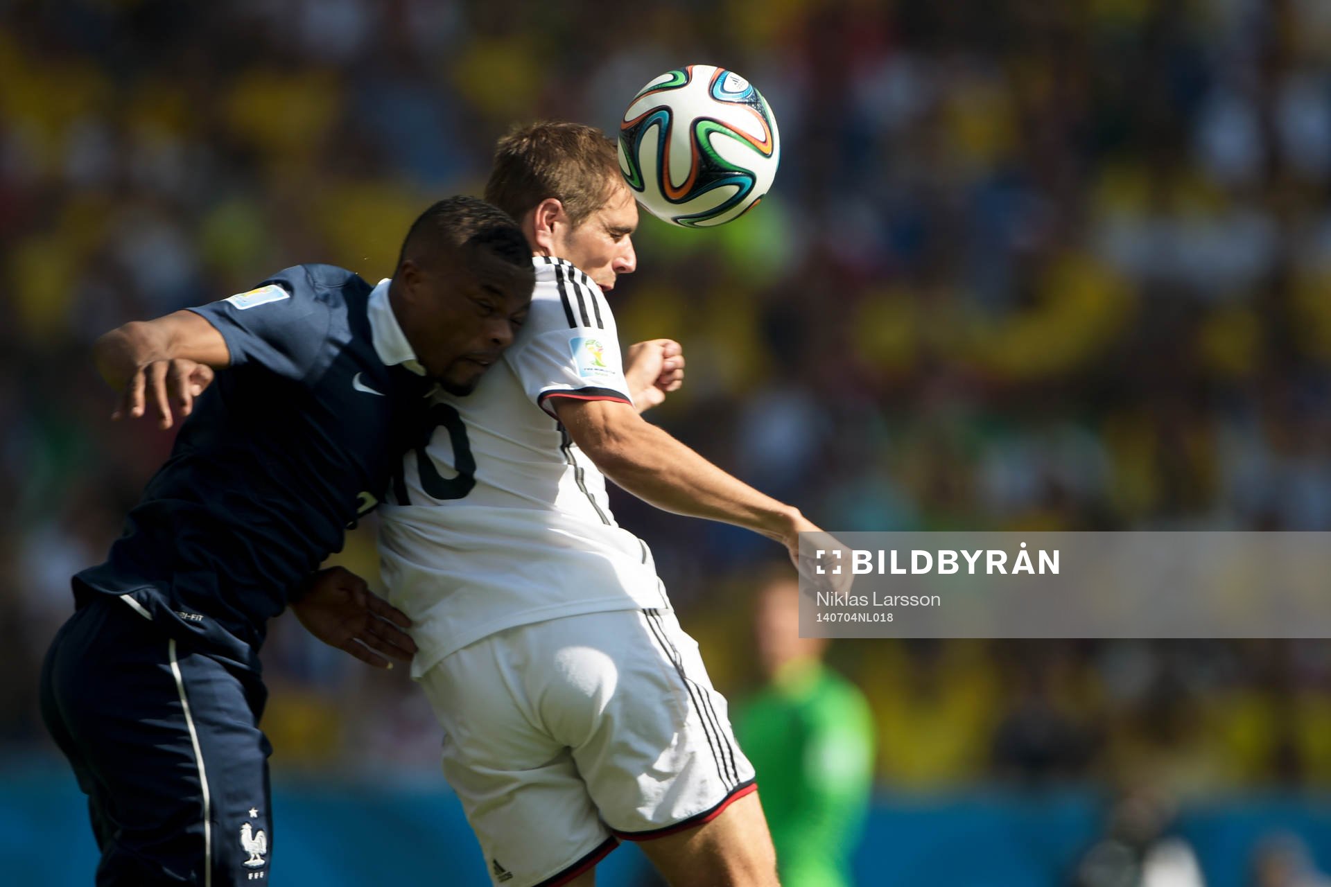 Tysklands Philipp Lahm och Frankrikes Patrice Evra