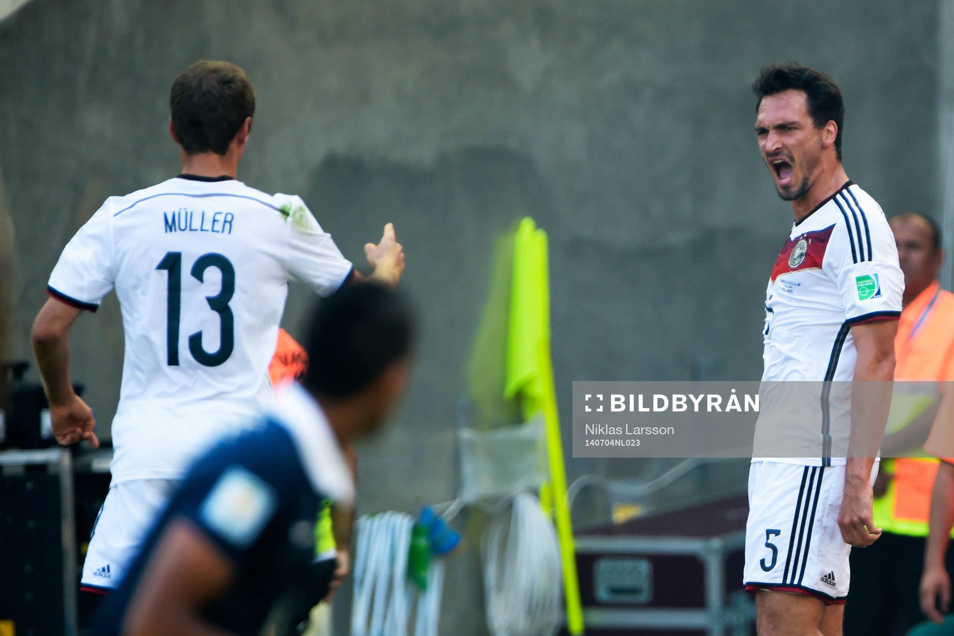 Tysklands Mats Hummels  jublar