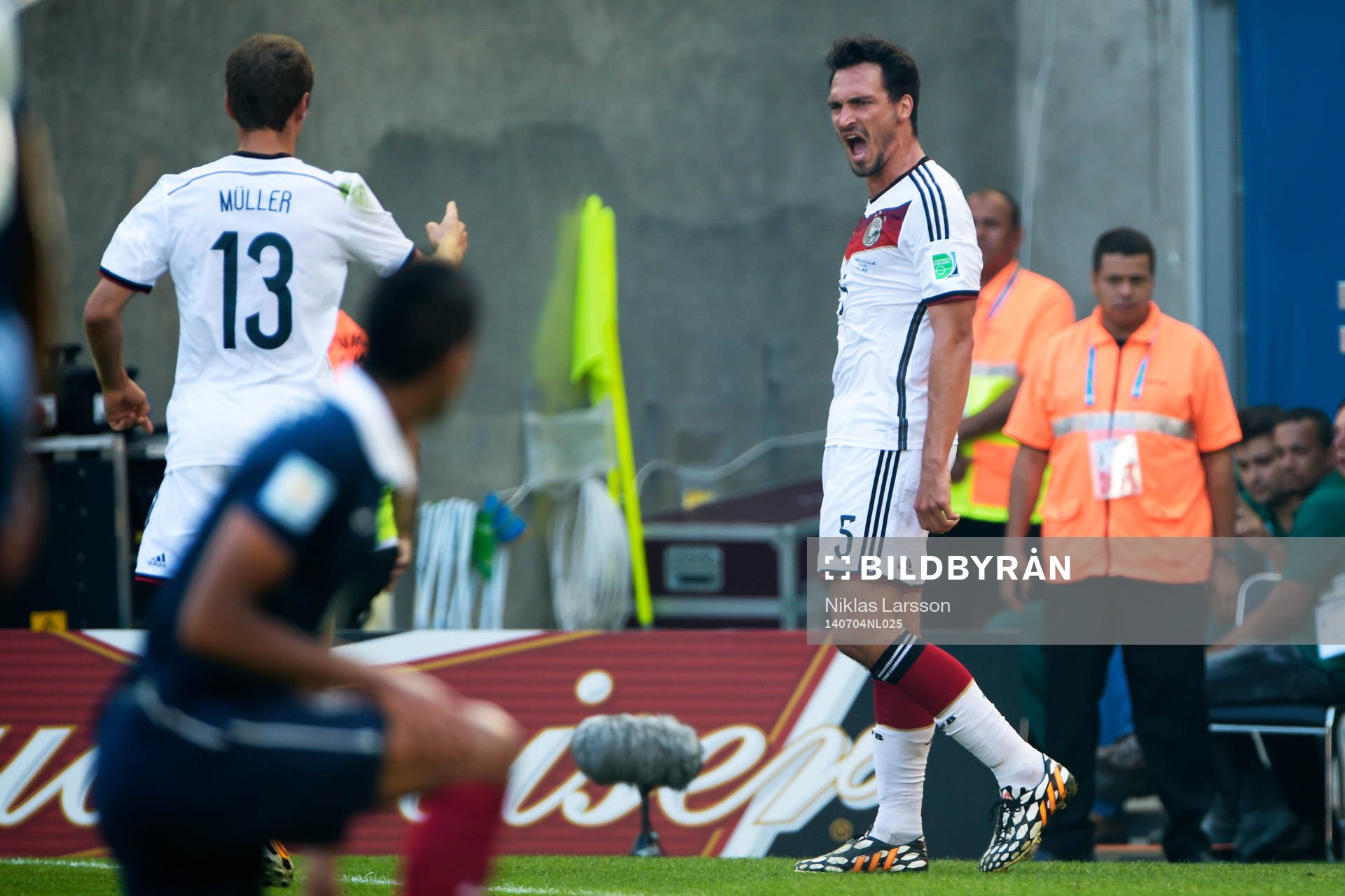 Tysklands Mats Hummels  jublar
