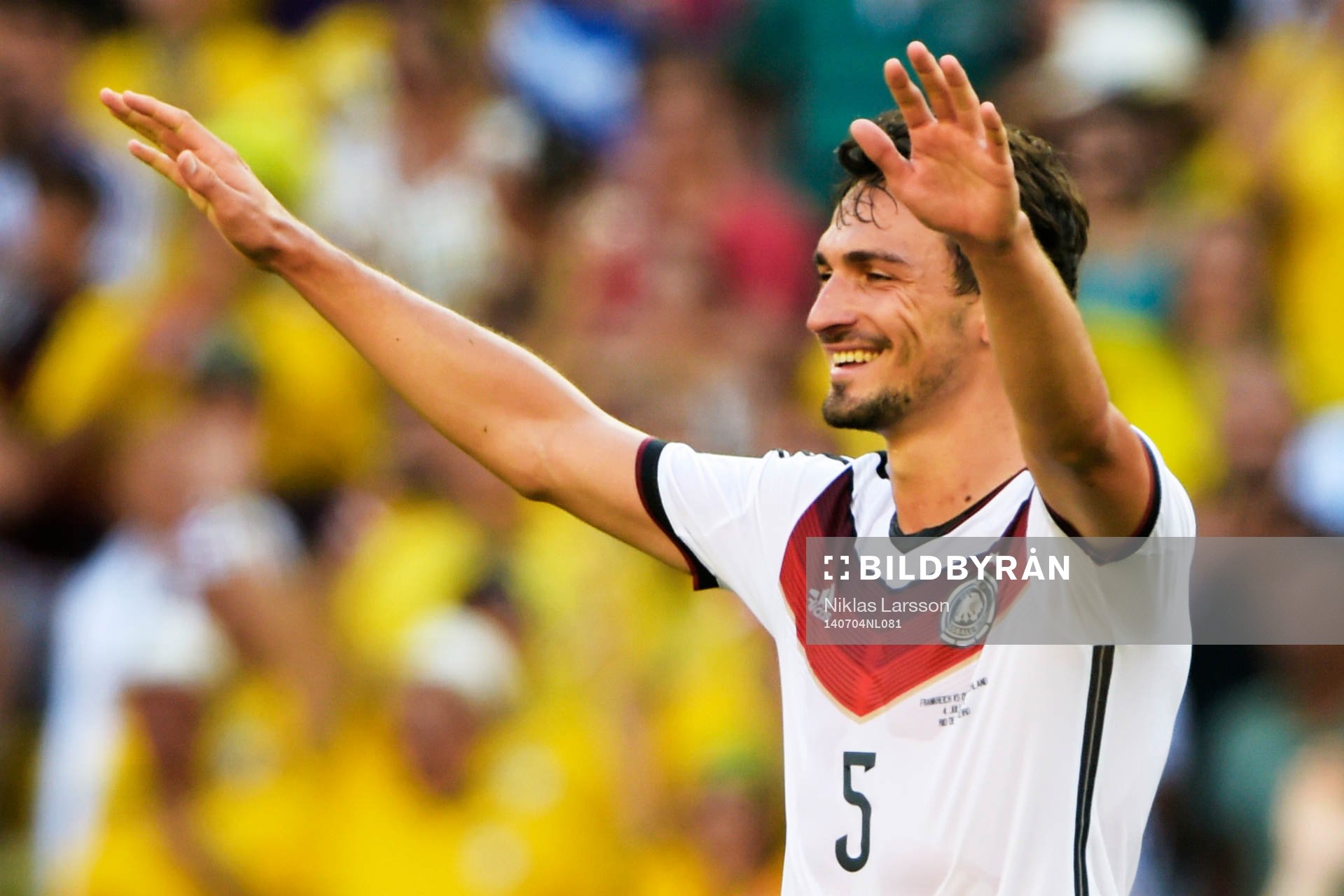 Tysklands Mats Hummels jublar