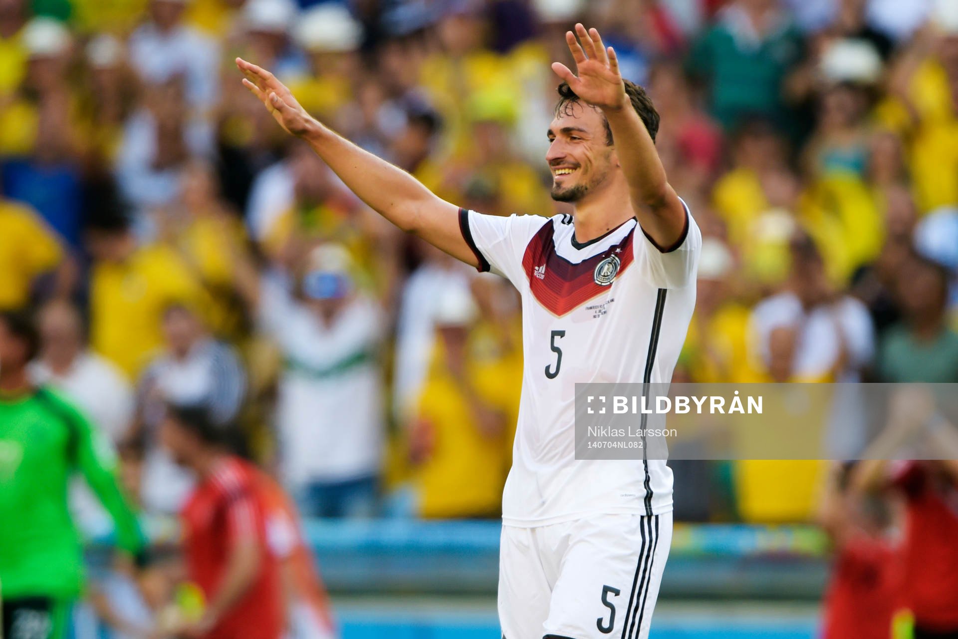 Tysklands Mats Hummels jublar