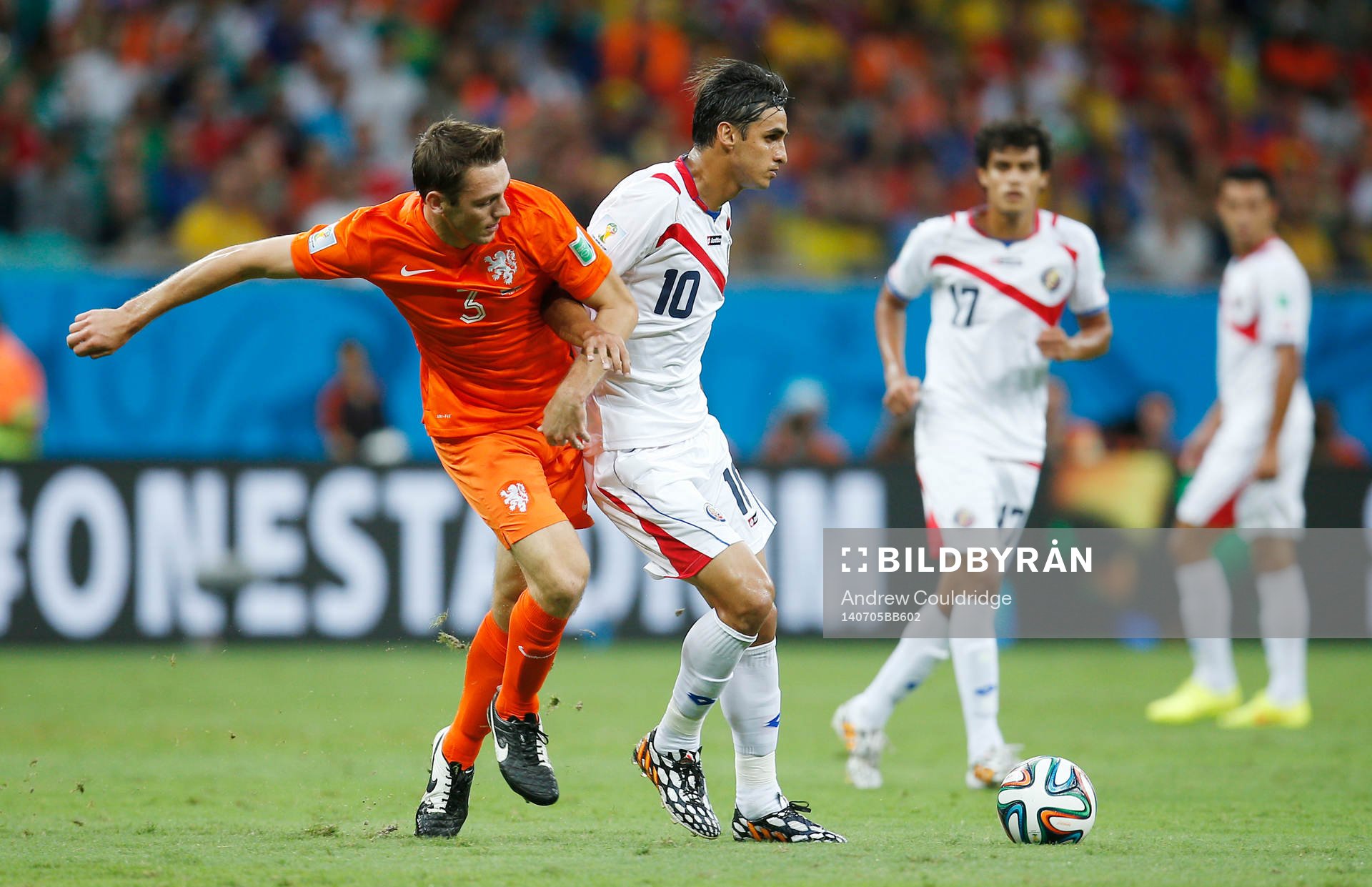  Football - Netherlands v Costa Rica - FIFA World Cup Brazil 2014 - Quarter Final - Arena Fonte Nova, Salvador, Brazil - 5/7/14