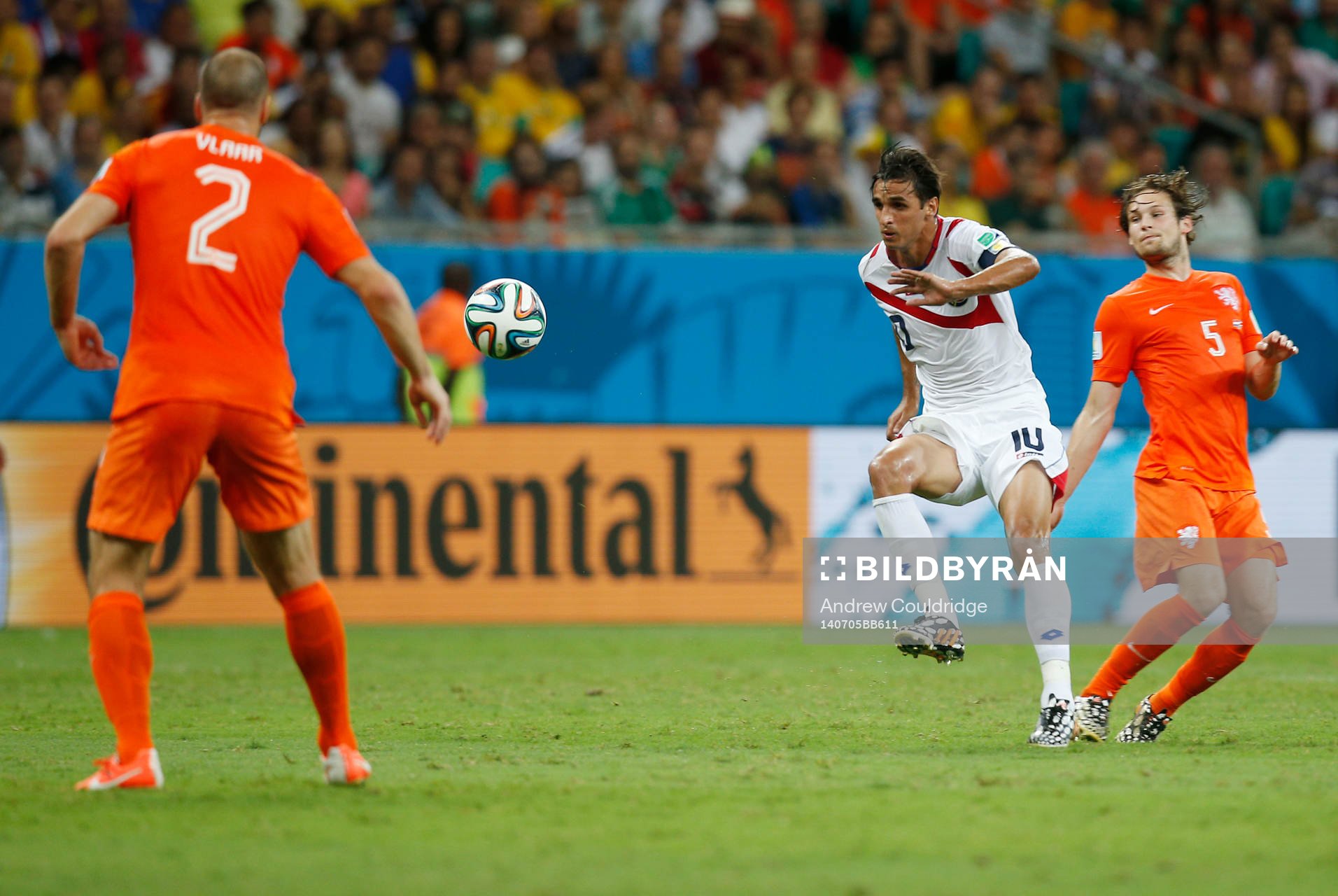  Football - Netherlands v Costa Rica - FIFA World Cup Brazil 2014 - Quarter Final - Arena Fonte Nova, Salvador, Brazil - 5/7/14