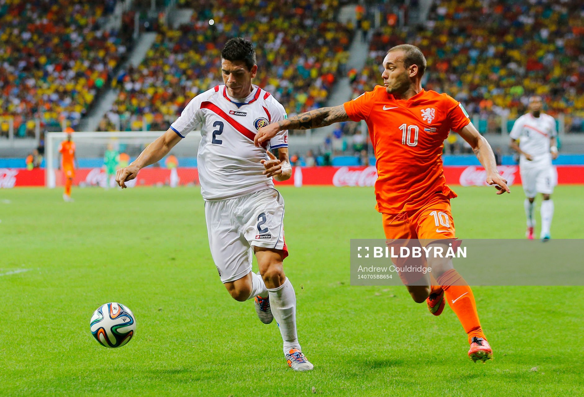  Football - Netherlands v Costa Rica - FIFA World Cup Brazil 2014 - Quarter Final - Arena Fonte Nova, Salvador, Brazil - 5/7/14